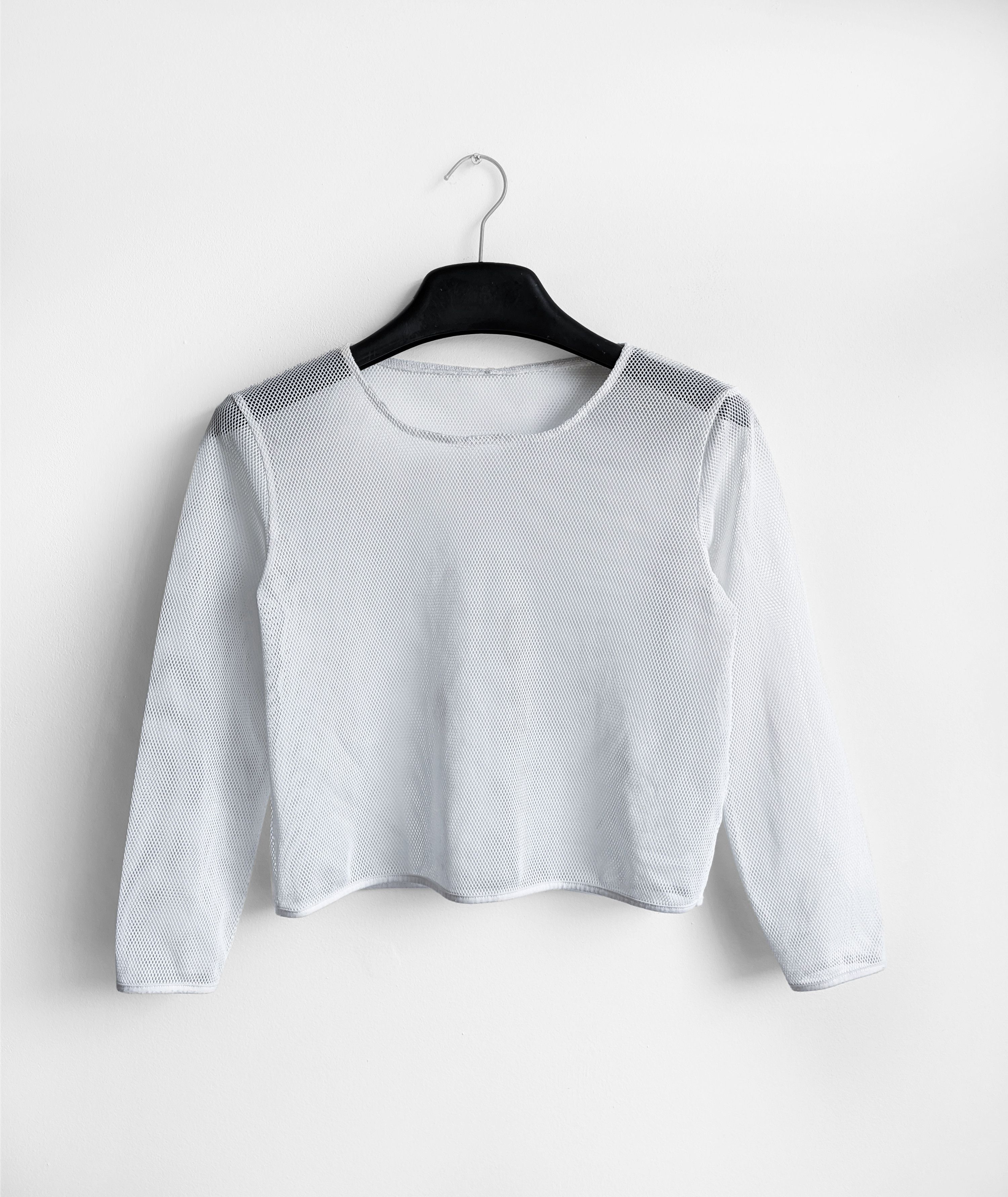 Japanese Brand Avant garde Mesh long sleeve y2k white Size M / US 6-8 / IT 42-44 - 1 Thumbnail