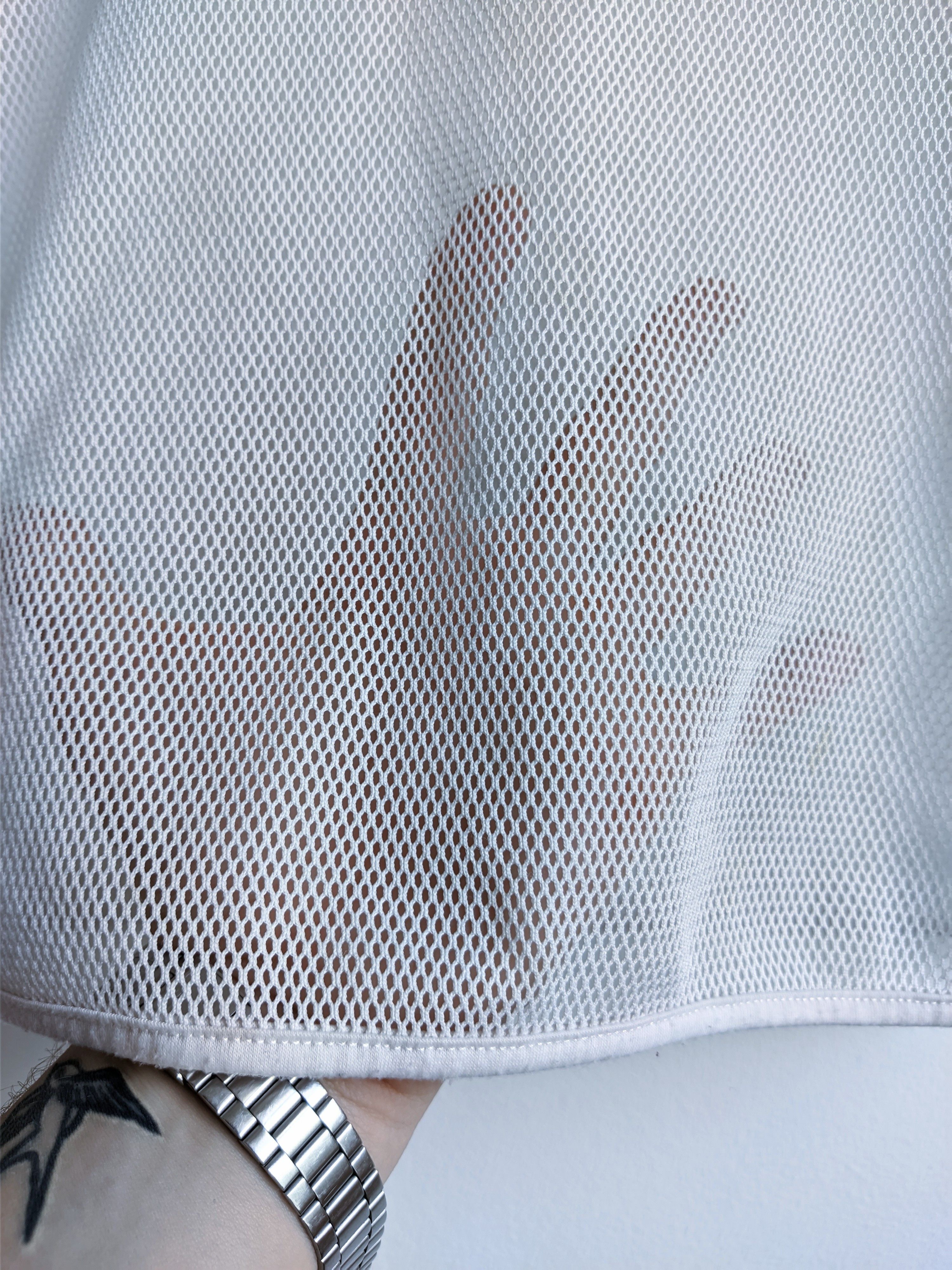 Japanese Brand Avant garde Mesh long sleeve y2k white Size M / US 6-8 / IT 42-44 - 2 Thumbnail