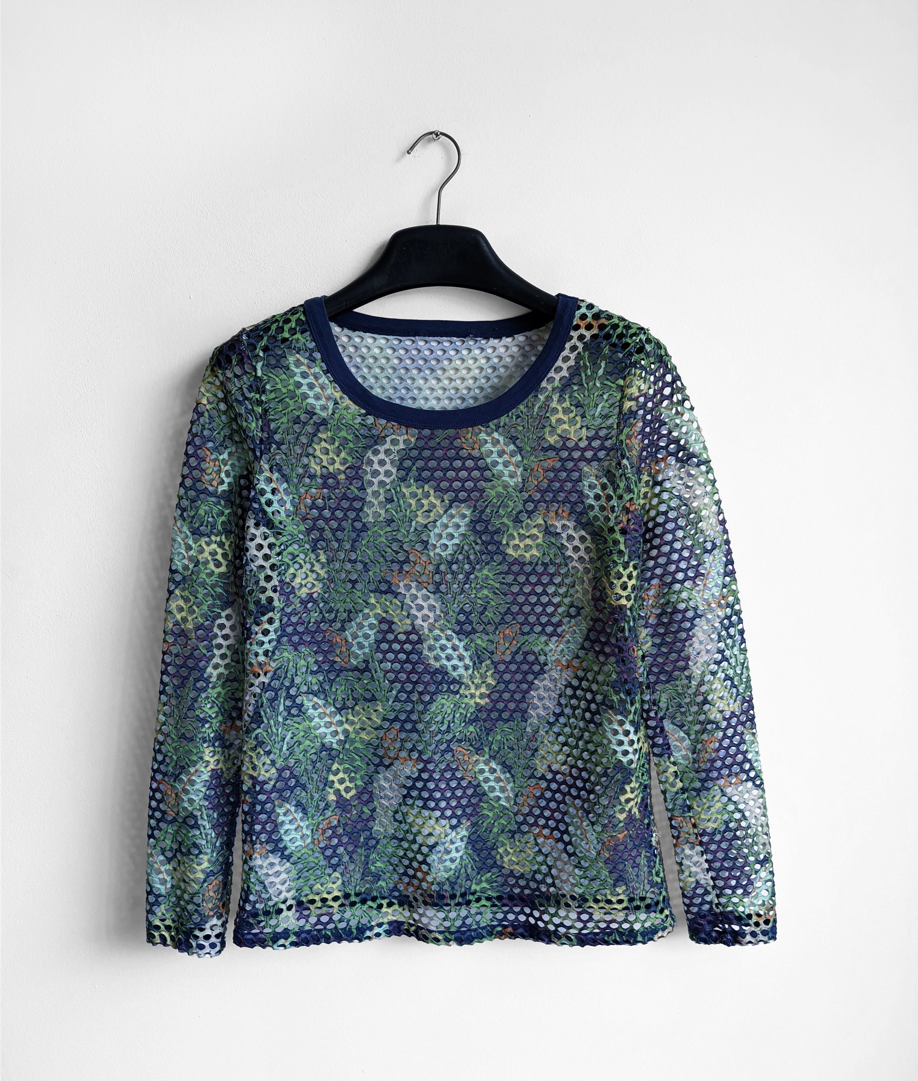 Japanese Brand Mesh long sleeve y2k printed multicolor Size M / US 6-8 / IT 42-44 - 1 Thumbnail