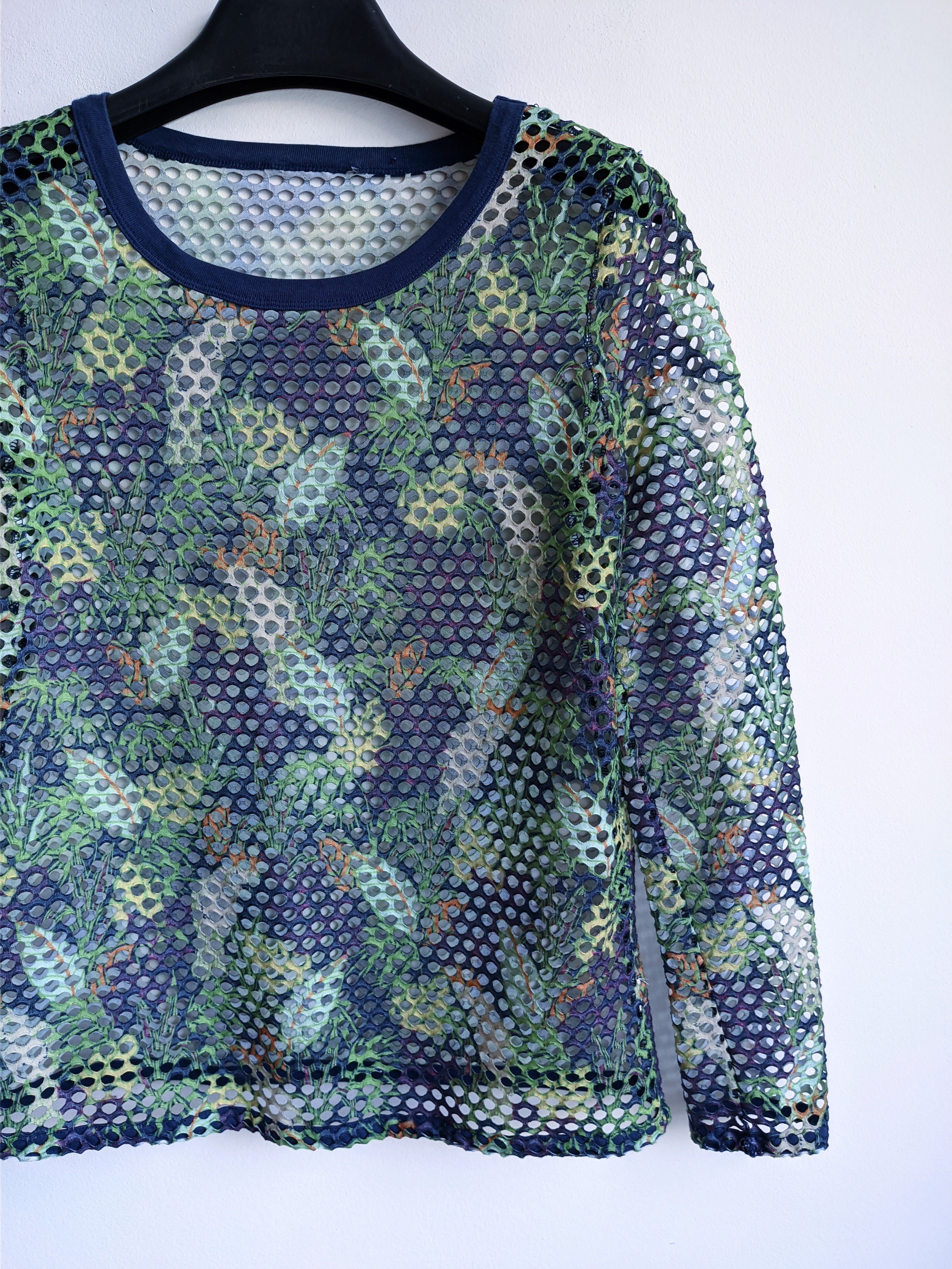 Japanese Brand Mesh long sleeve y2k printed multicolor Size M / US 6-8 / IT 42-44 - 5 Thumbnail