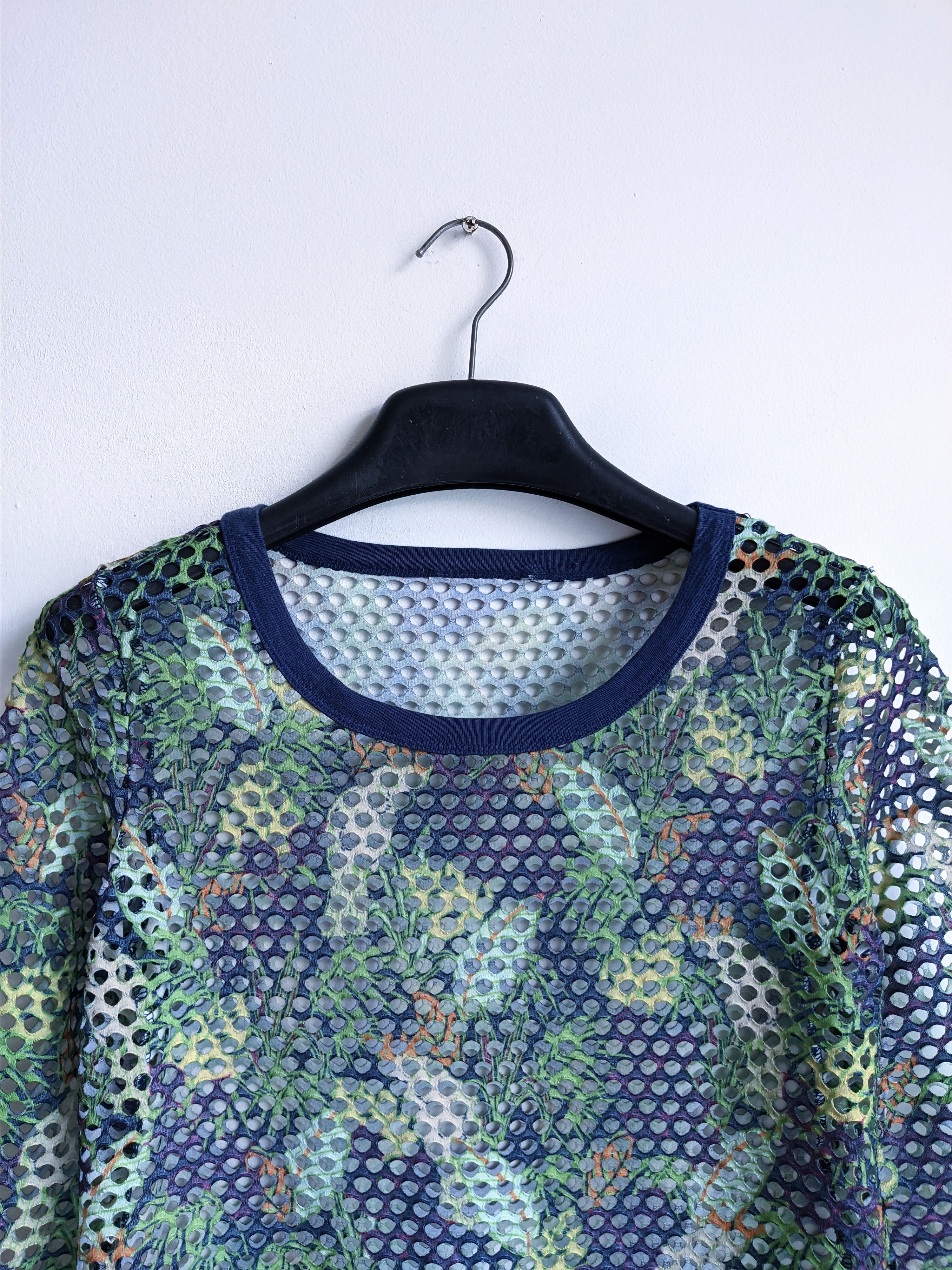 Japanese Brand Mesh long sleeve y2k printed multicolor Size M / US 6-8 / IT 42-44 - 2 Thumbnail