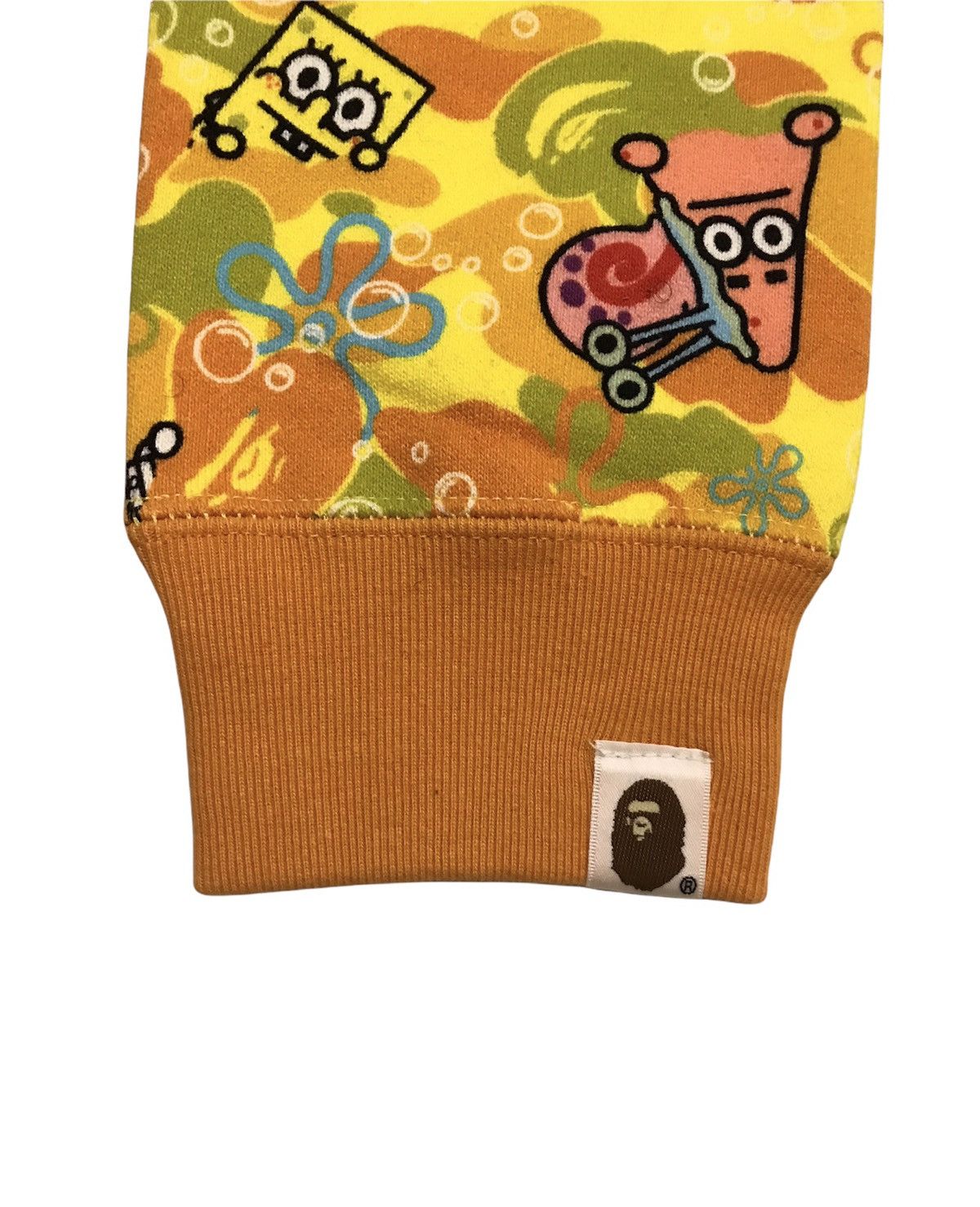 Bape Bape Spongebob 2014 Yellow All-Over Print Crewneck Size S / US 4 / IT 40 - 2 Thumbnail