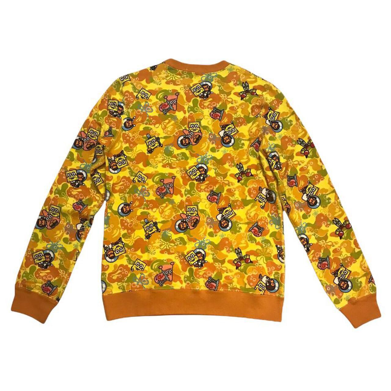 Bape Bape Spongebob 2014 Yellow All-Over Print Crewneck Size S / US 4 / IT 40 - 4 Thumbnail