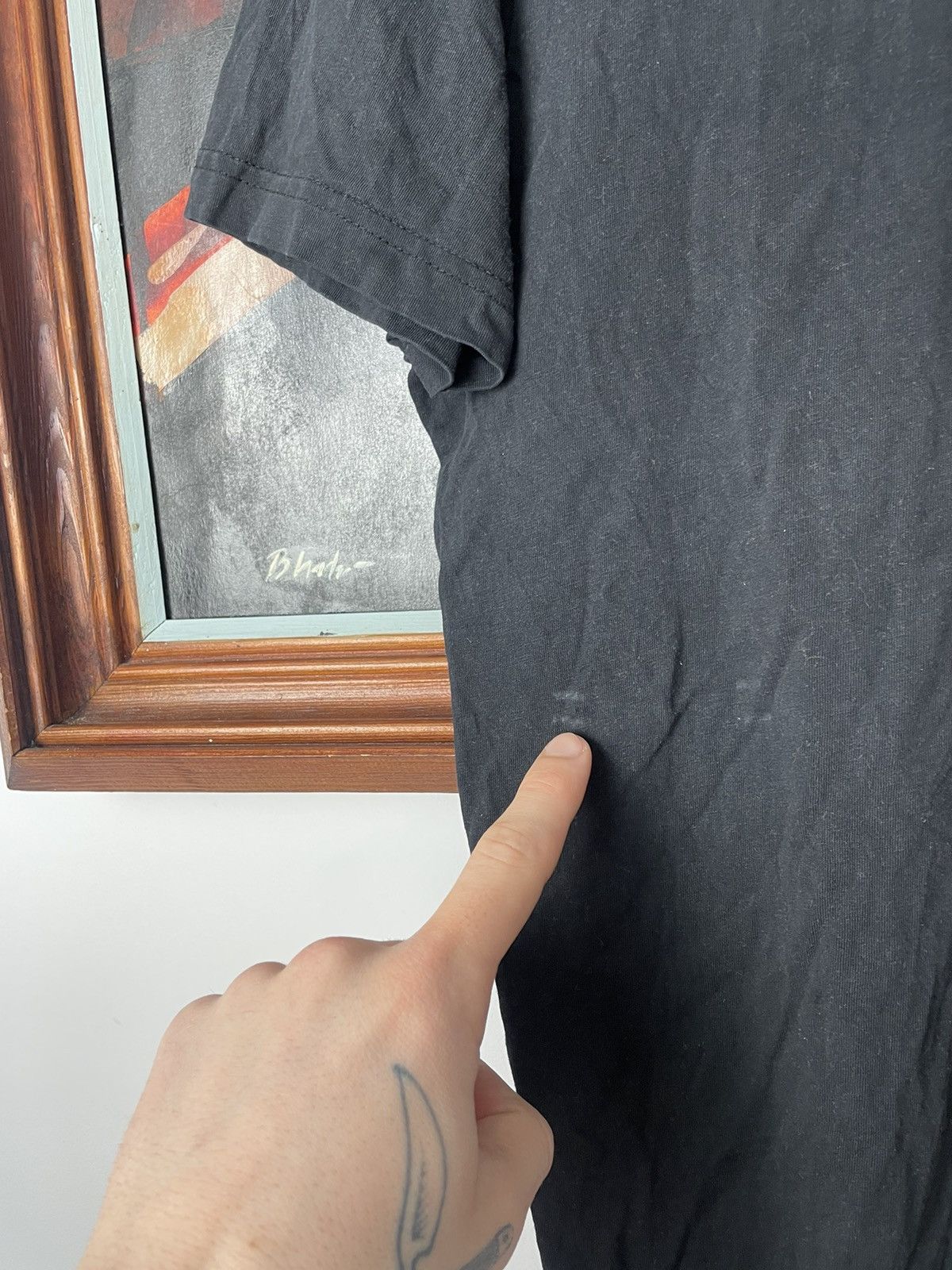 Versace Jeans Couture Versace Jeans Couture Center Logo Black Basic Tee Luxury Size US M / EU 48-50 / 2 - 4 Thumbnail