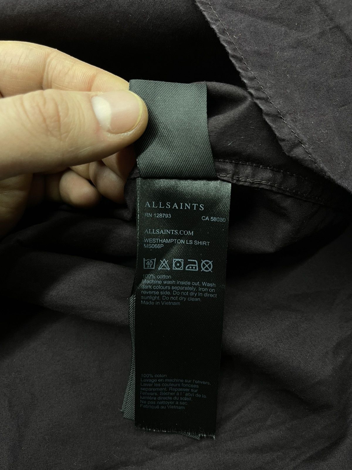 Allsaints Mens All Saints Westhampton Shirt Size US L / EU 52-54 / 3 - 9 Thumbnail