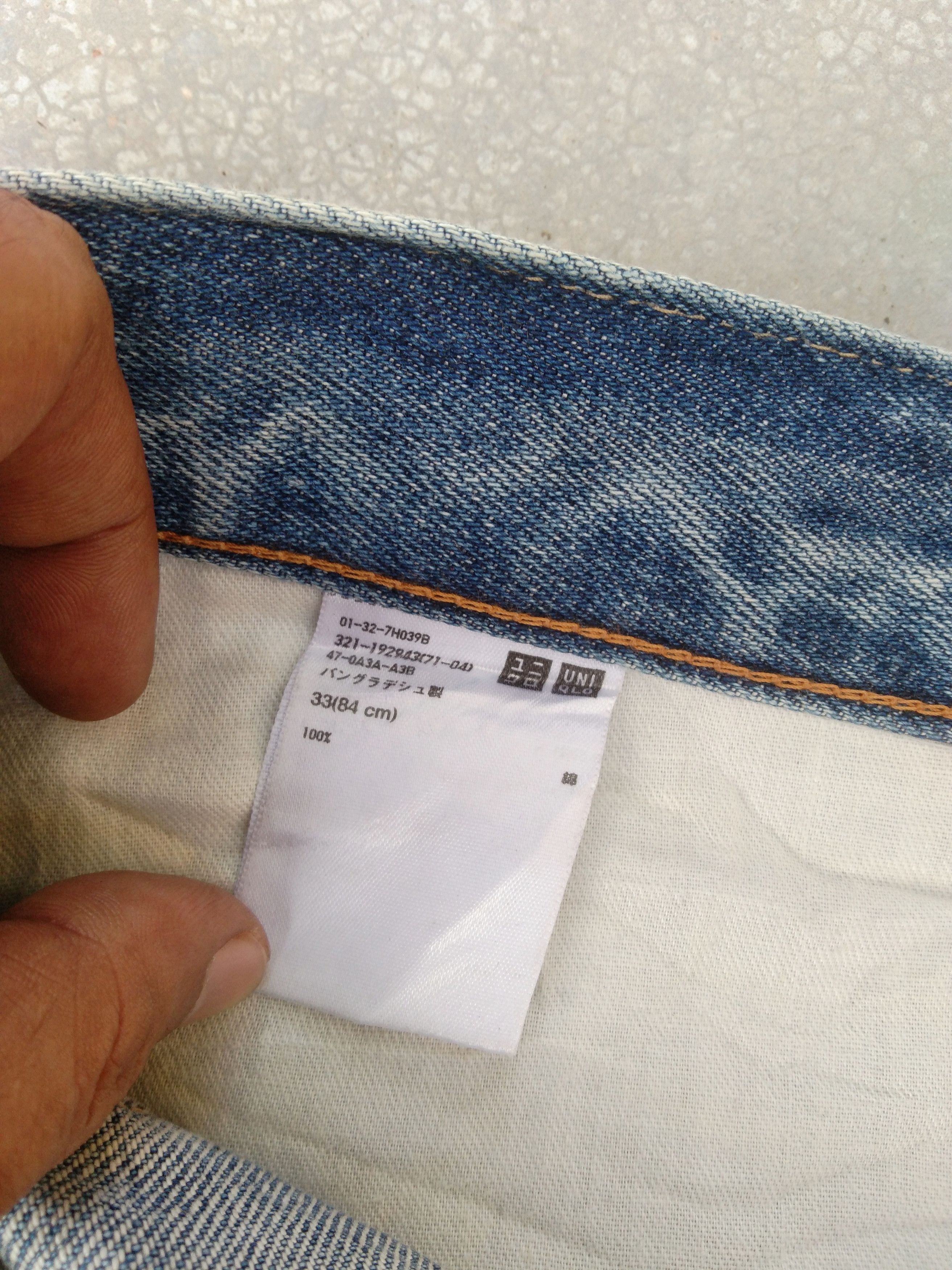 Japanese Brand Vintage Japanese Uniqlo x Kaihara Distressed Jeans 34x30 Size US 34 / EU 50 - 7 Thumbnail