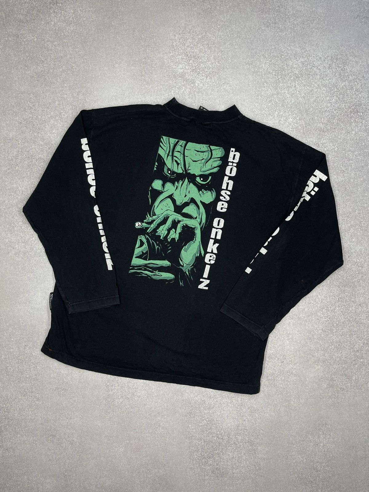 Vintage Bohze Onkelz Black Longsleeve Rock Tees Y2K Big Logo