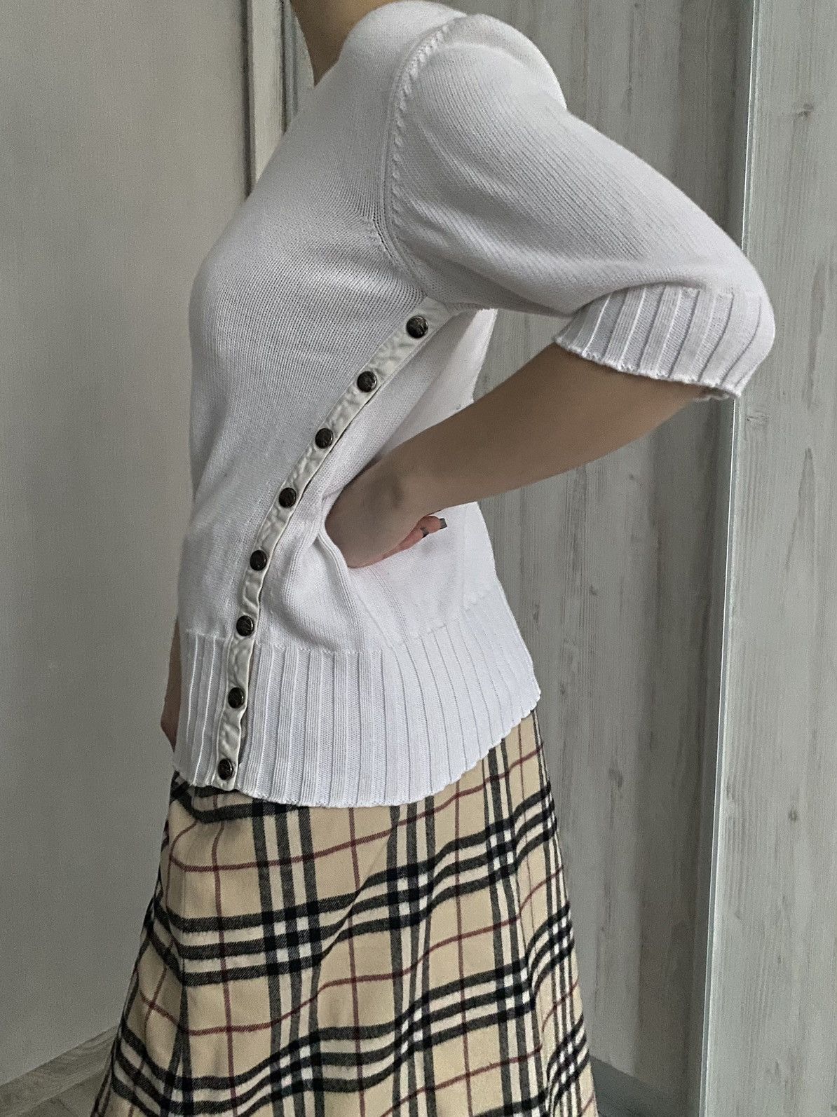 Burberry W's Burberry Brit Knit Buttoned Sweater 2/4 Size L / US 10 / IT 46 - 3 Thumbnail