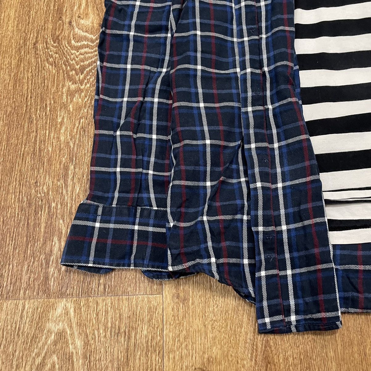 Vintage Vintage 90s Plaid Shirt Striped Graphic Tee Streetwear L Size US L / EU 52-54 / 3 - 2 Thumbnail