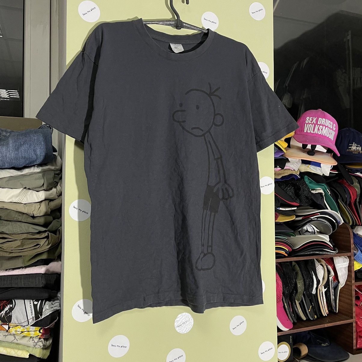 Vintage Vintage Y2K Graphic Tee Stick Figure Print Grunge Dark L Size US L / EU 52-54 / 3 - 2 Thumbnail