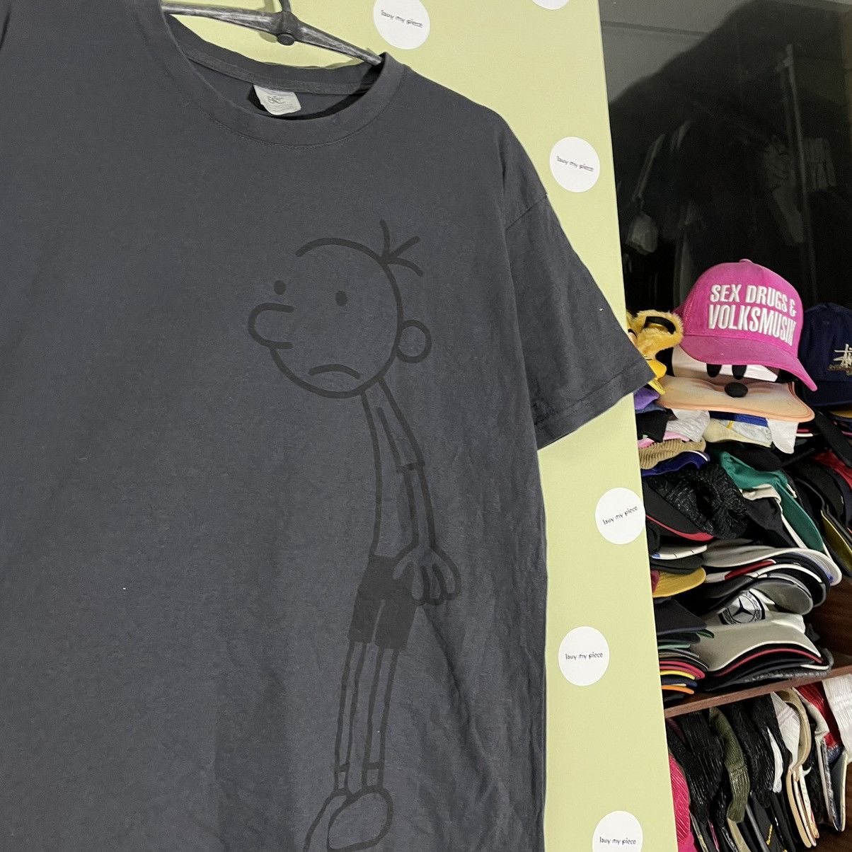 Vintage Vintage Y2K Graphic Tee Stick Figure Print Grunge Dark L Size US L / EU 52-54 / 3 - 4 Thumbnail