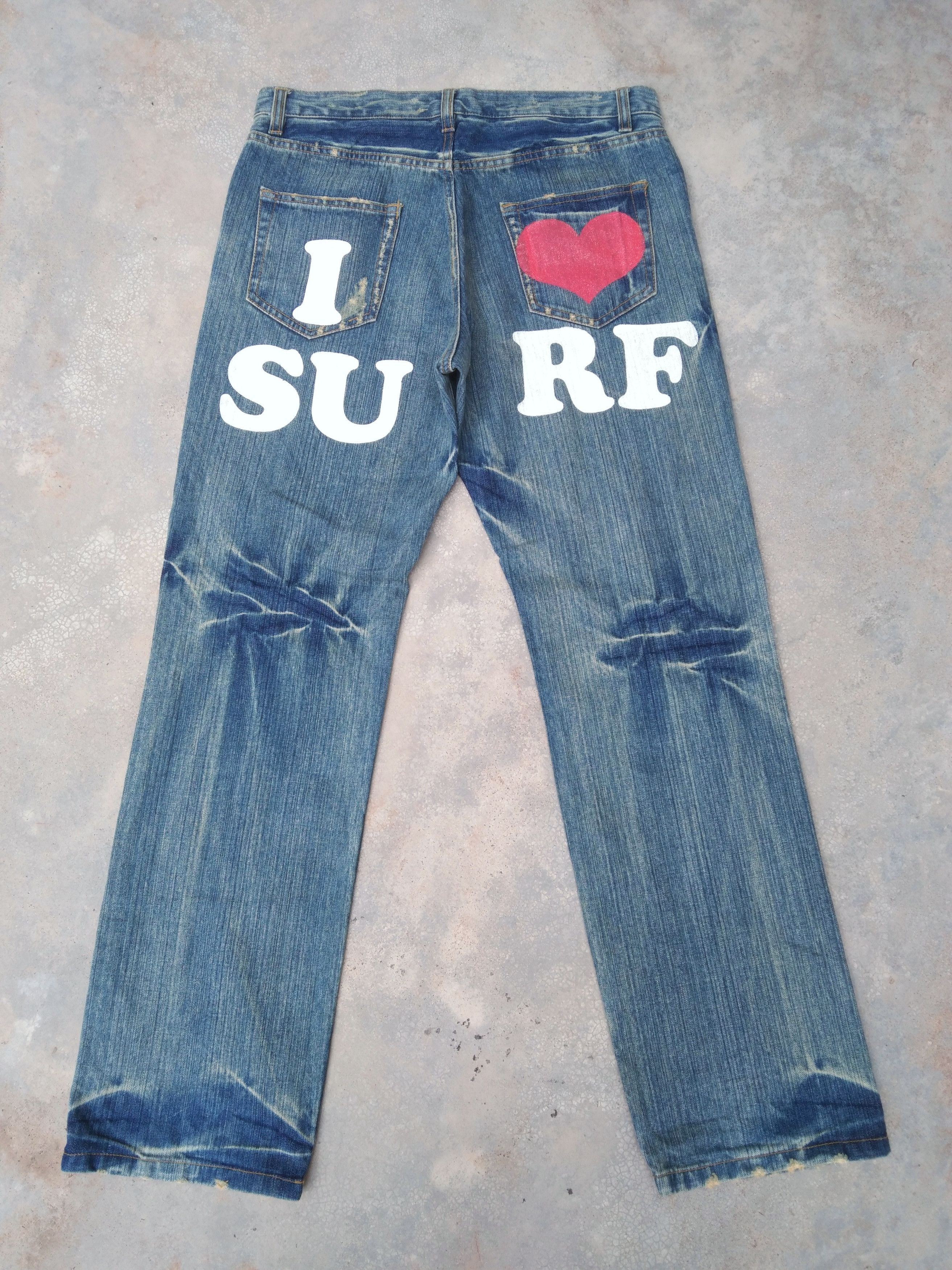 image of Japan Jeans Point Loma Distressed Denim 32X31 in Blue, Men's