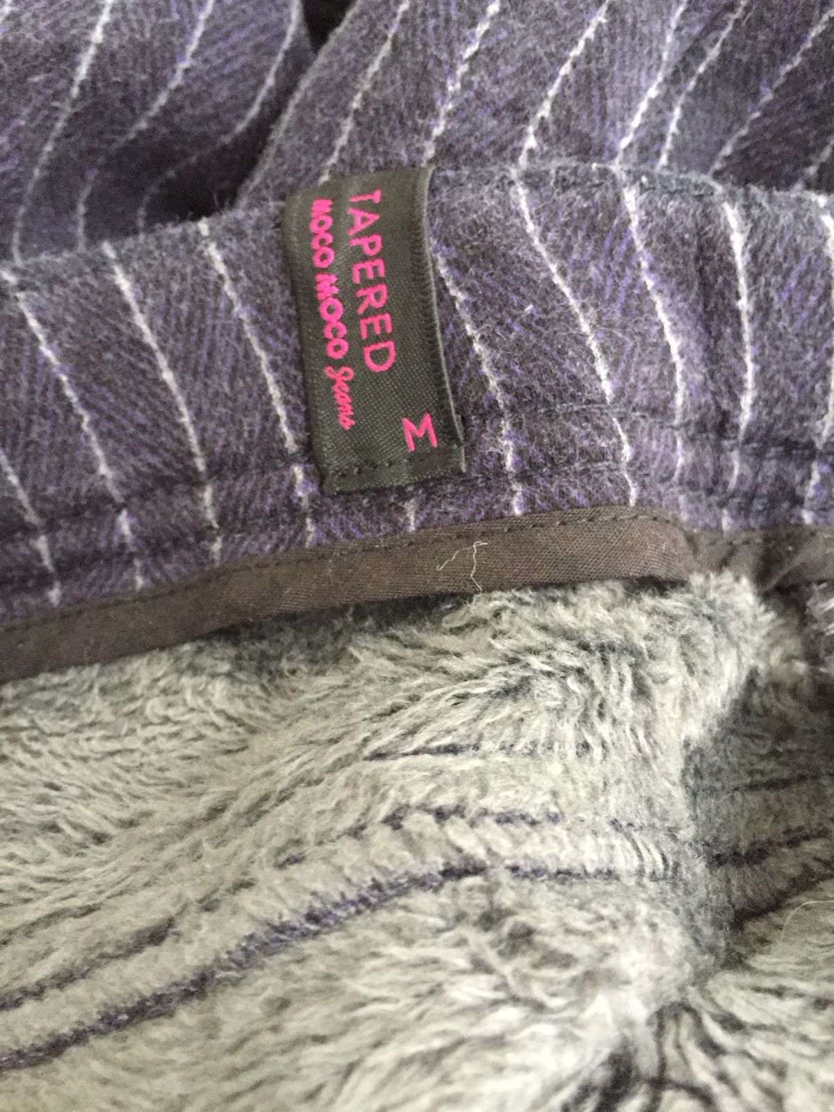 Japanese Brand Striped Moco Moco Tapered Warm Skinny Sweat Pant Size US 30 / EU 46 - 8 Thumbnail