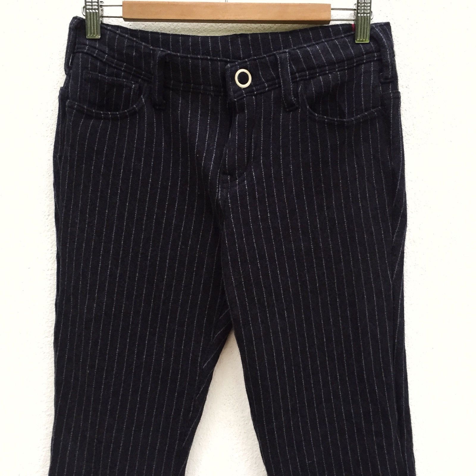 Japanese Brand Striped Moco Moco Tapered Warm Skinny Sweat Pant Size US 30 / EU 46 - 4 Thumbnail