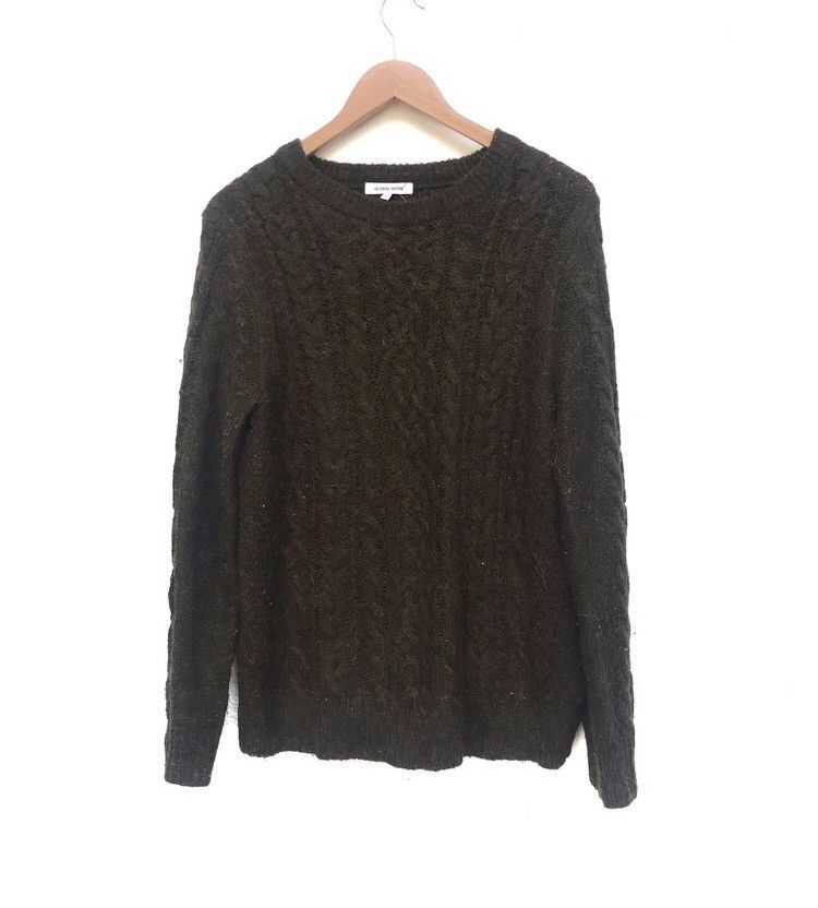 image of Global Work Knitwear in Dark Green, Men's (Size Small)