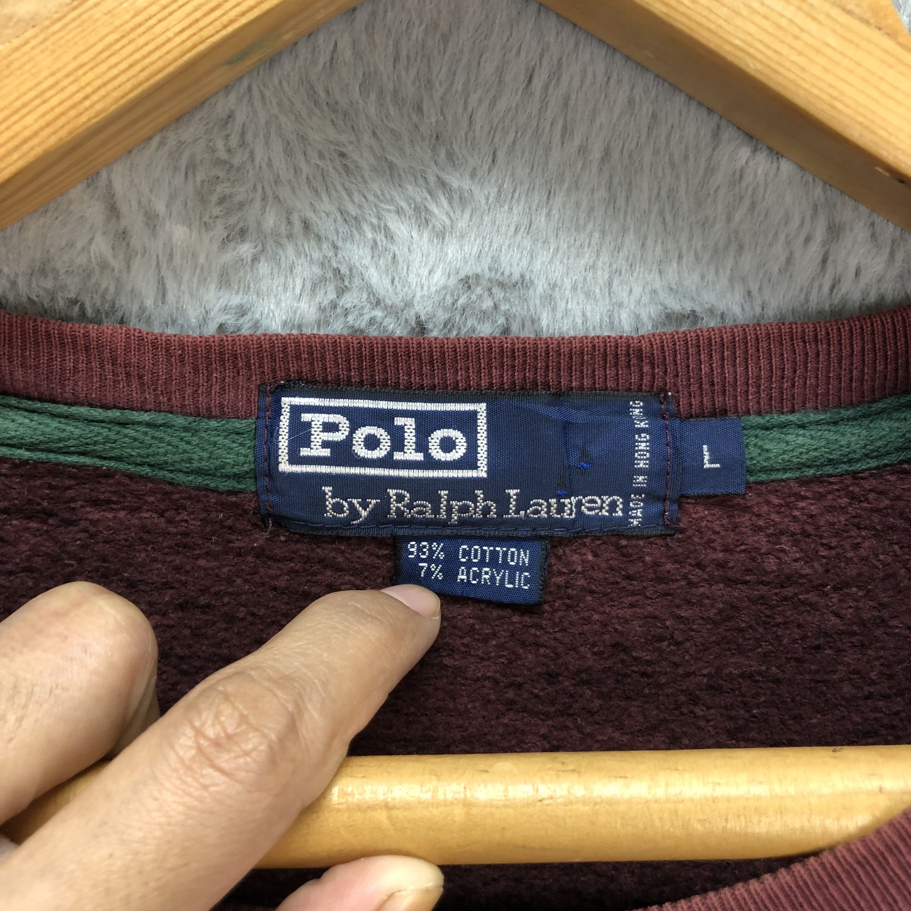 Polo Ralph Lauren Polo Ralph Lauren Small Pony Maroon Sweatshirts #5034-26 Size US L / EU 52-54 / 3 - 8 Thumbnail