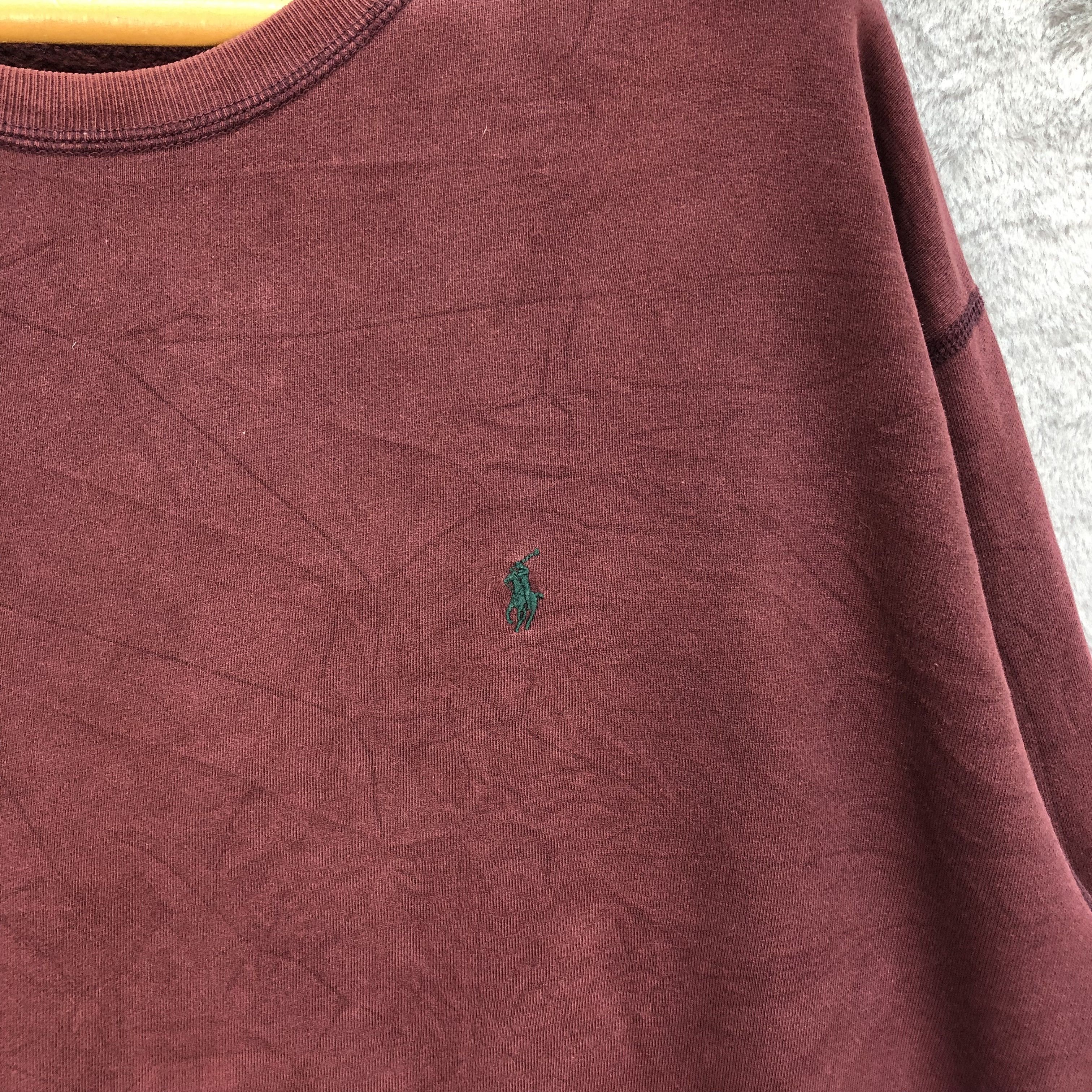 Polo Ralph Lauren Polo Ralph Lauren Small Pony Maroon Sweatshirts #5034-26 Size US L / EU 52-54 / 3 - 3 Thumbnail