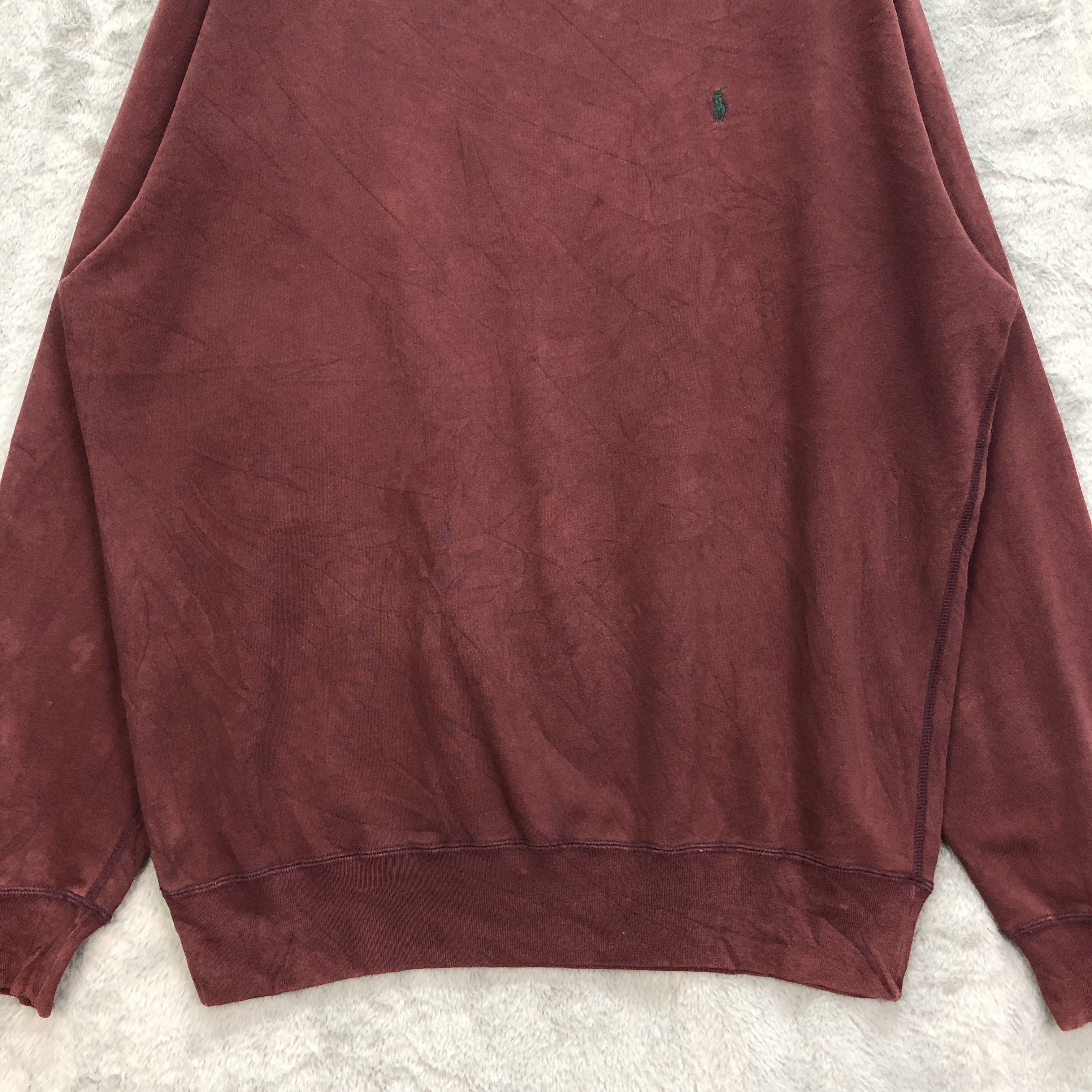 Polo Ralph Lauren Polo Ralph Lauren Small Pony Maroon Sweatshirts #5034-26 Size US L / EU 52-54 / 3 - 4 Thumbnail