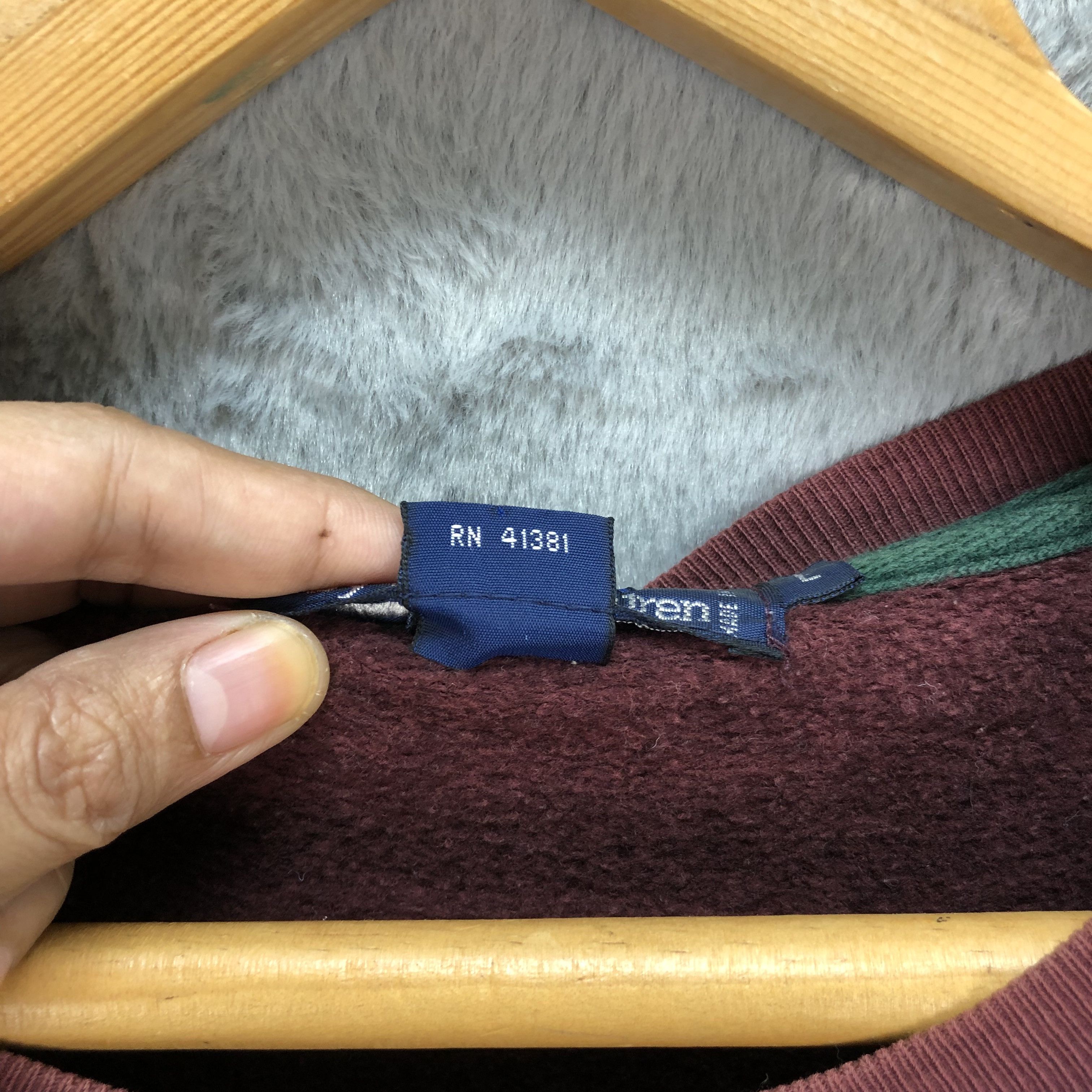 Polo Ralph Lauren Polo Ralph Lauren Small Pony Maroon Sweatshirts #5034-26 Size US L / EU 52-54 / 3 - 9 Thumbnail