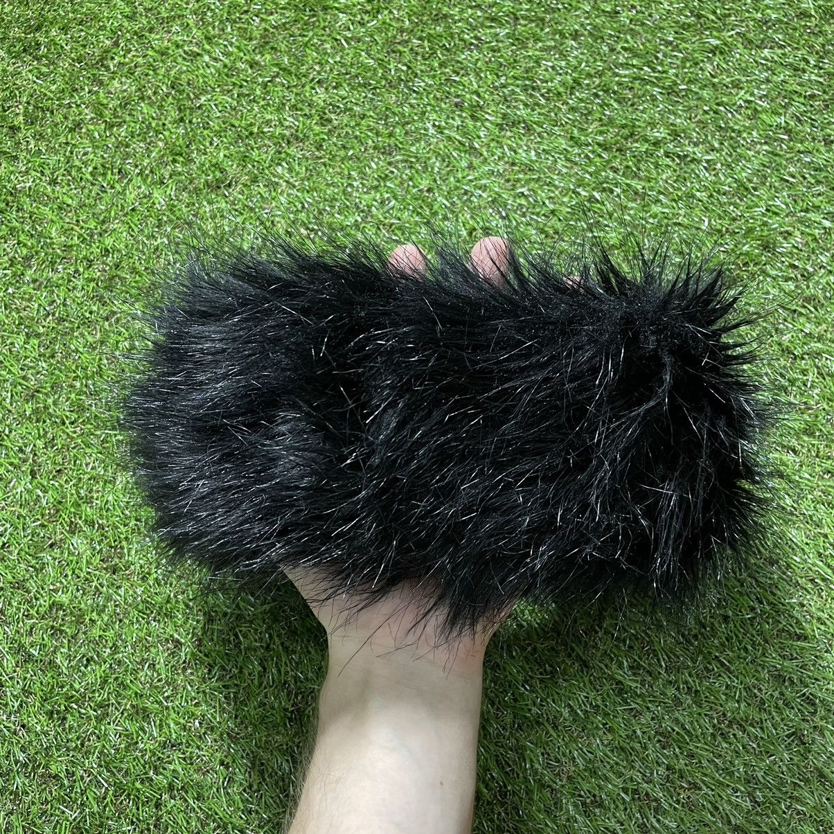 Vintage Vintage 90s Mohair Fuzzy Beanie Black Grunge Punk Alt OS Size ONE SIZE - 1 Thumbnail