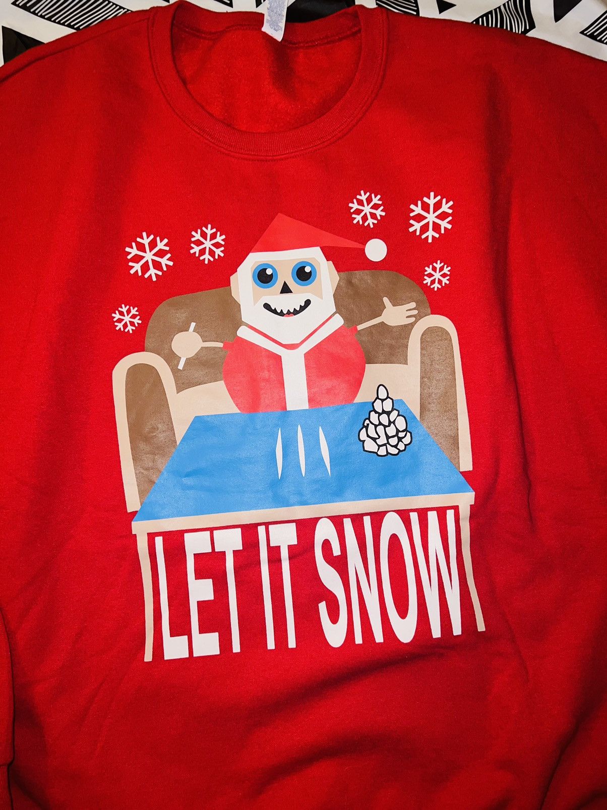 Holiday Brand × Vintage Cocaine Christmas Sweater Size US XL / EU 56 / 4 - 2 Thumbnail