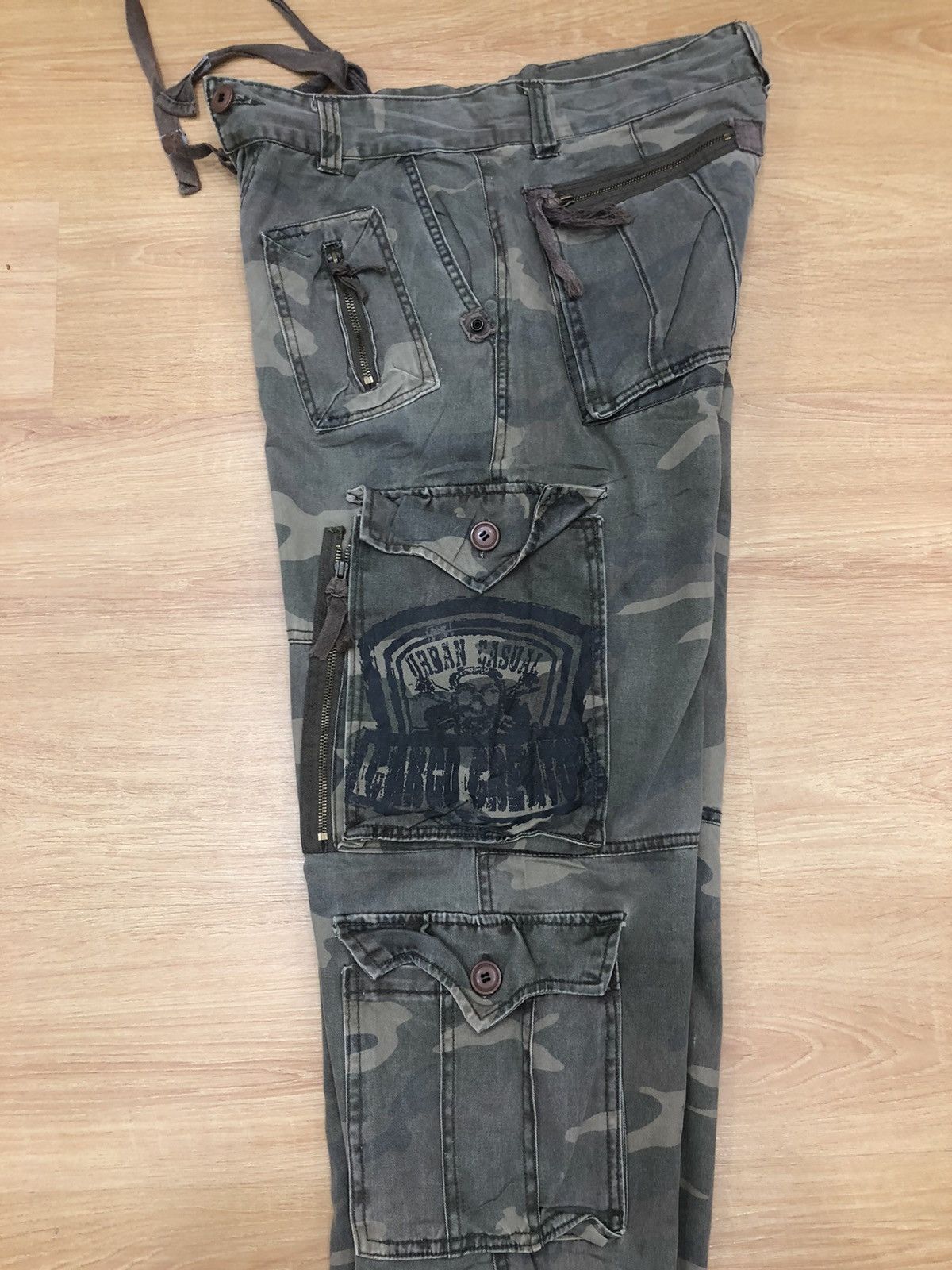 Japanese Brand urban casual military cargo pants tactical pocket Size US 34 / EU 50 - 4 Thumbnail