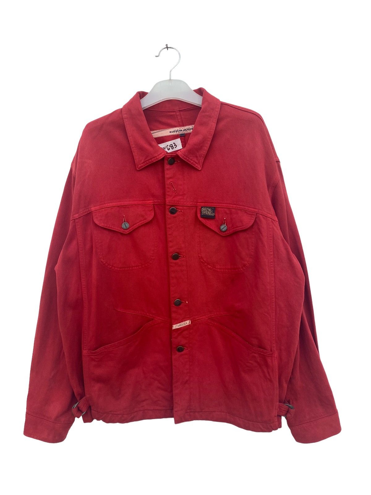 image of Avant Garde x Marithe Francois Girbaud Vintage Marithe Francois Girbaud Denim Jacket in Red (Size X