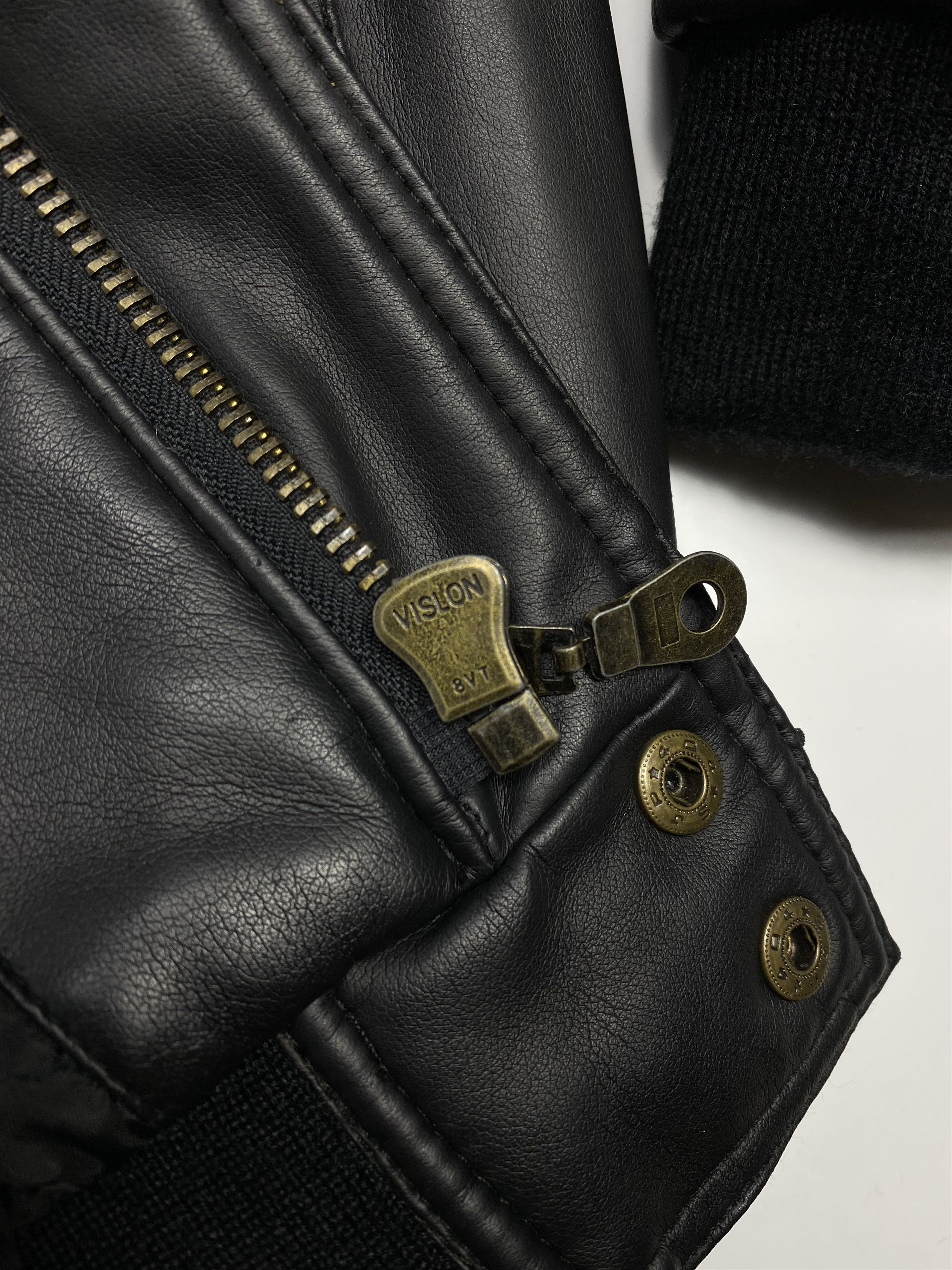 Designer × Vintage Unbranded Vintage PVC Leather Heavyweight Bomber Jacket Size US XL / EU 56 / 4 - 10 Thumbnail