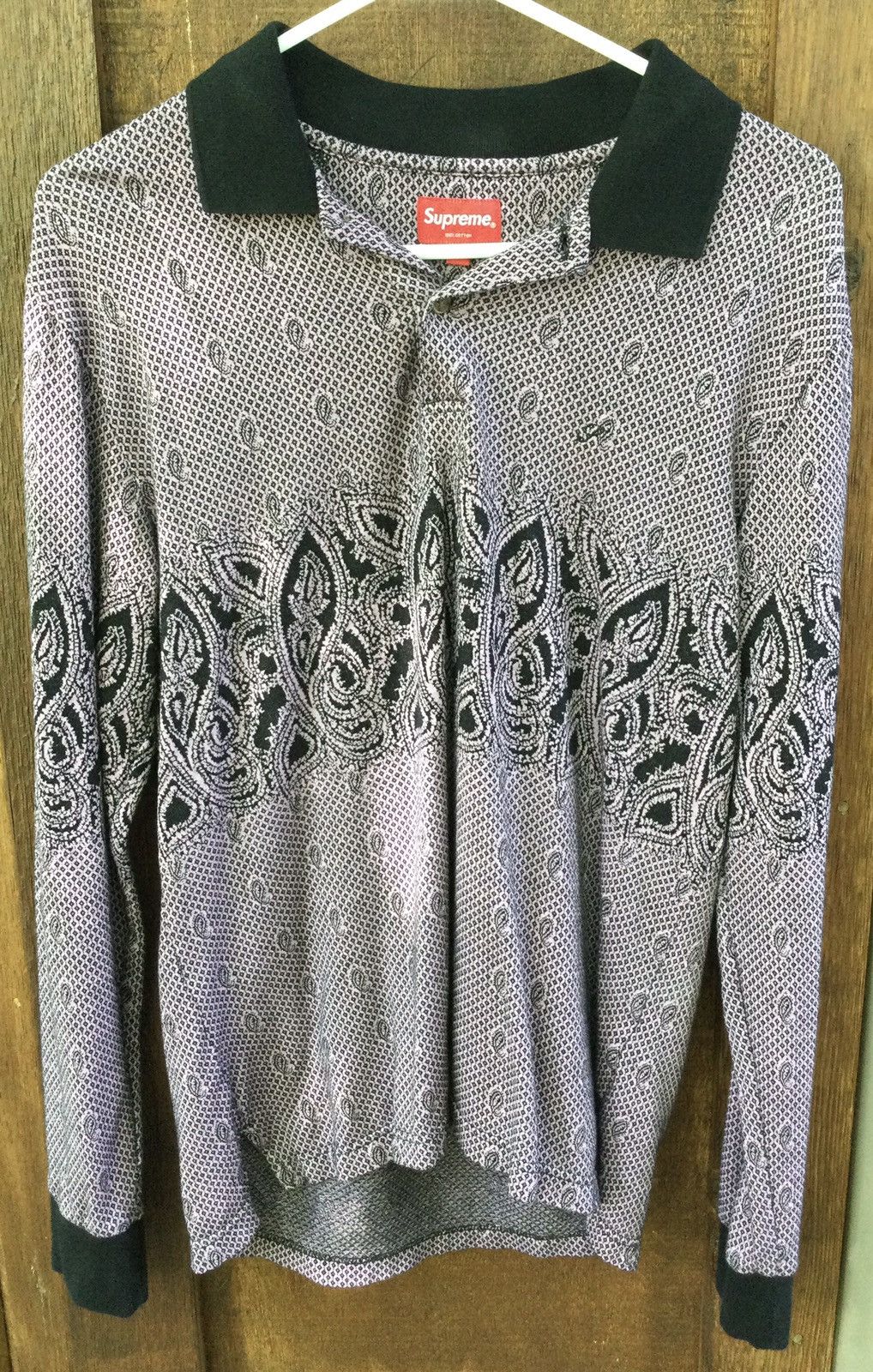 Supreme SUPREME PURPLE PRAISLEY LONG SLEEVE Size US S / EU 44-46 / 1 - 1 Thumbnail