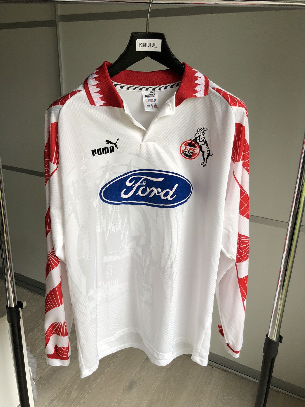 PUMA 1.FC Köln ケルン　ユニフォーム　長袖　ブンデスリーガ　激レア PUMA 1.FC Köln ケルン ユニフォーム 長袖 ブンデスリーガ 激