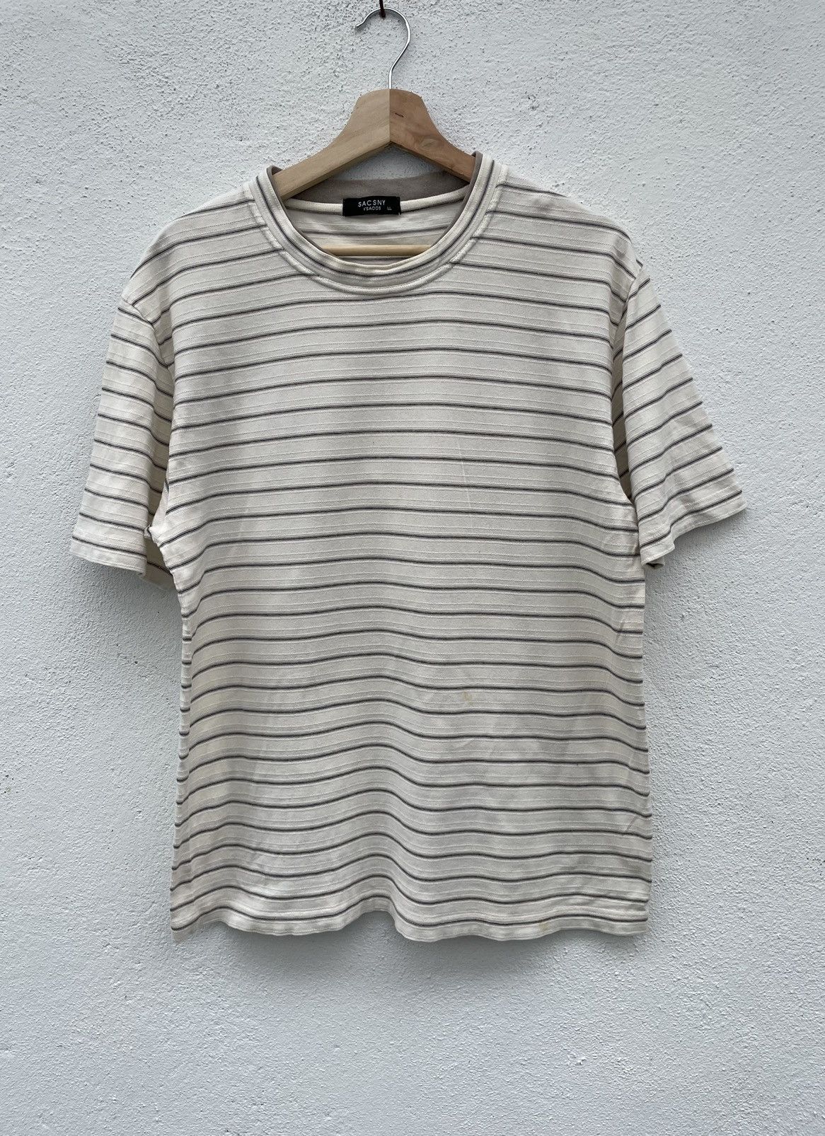 Y's for Men Vintage Y’saccs SACSNY Striped Tshirt Size US L / EU 52-54 / 3 - 1 Thumbnail