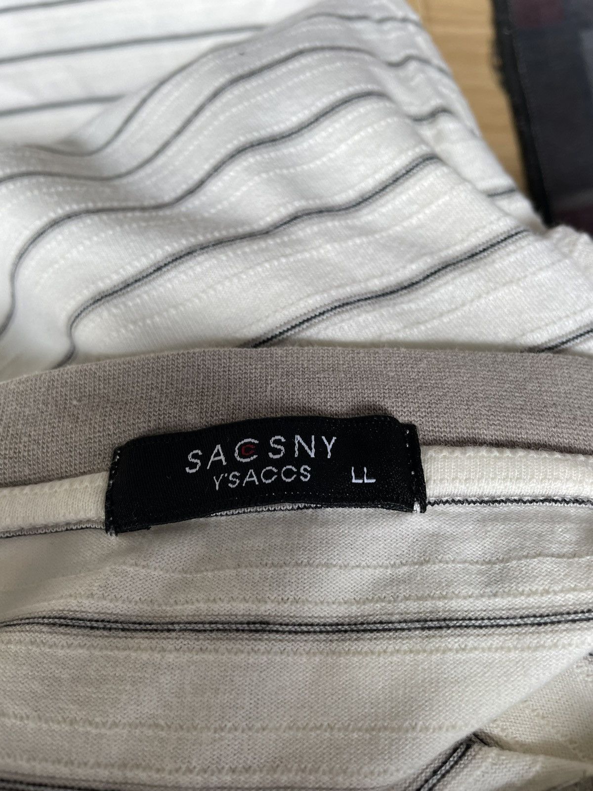 Y's for Men Vintage Y’saccs SACSNY Striped Tshirt Size US L / EU 52-54 / 3 - 6 Thumbnail
