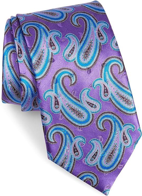 Ermenegildo Zegna Ermenegildo Zegna Paisley Silk Tie, Size Regular - Purple Size ONE SIZE - 1 Thumbnail