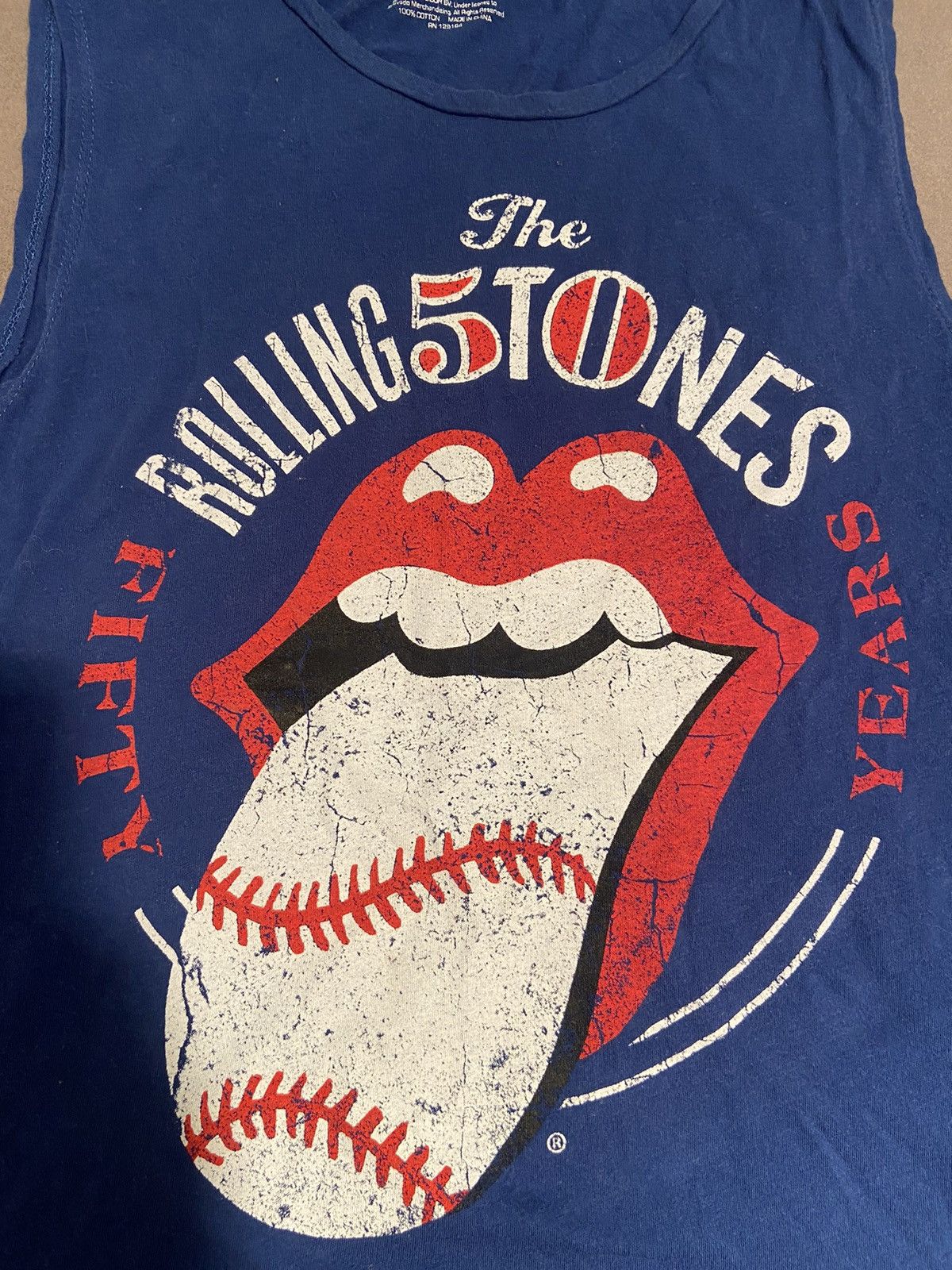 The Rolling Stones The ROLLING STONES 50 yers sleeve less t Shirt Size US M / EU 48-50 / 2 - 2 Thumbnail