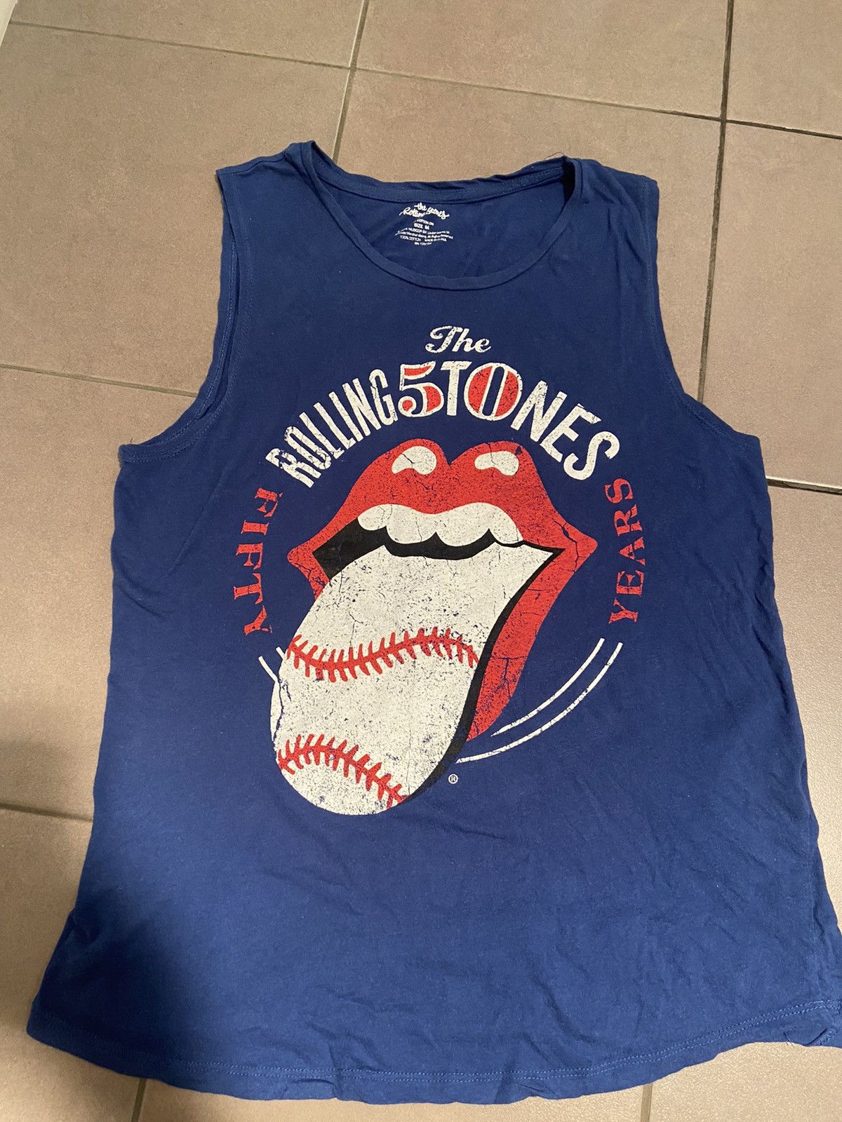 The Rolling Stones The ROLLING STONES 50 yers sleeve less t Shirt Size US M / EU 48-50 / 2 - 1 Thumbnail