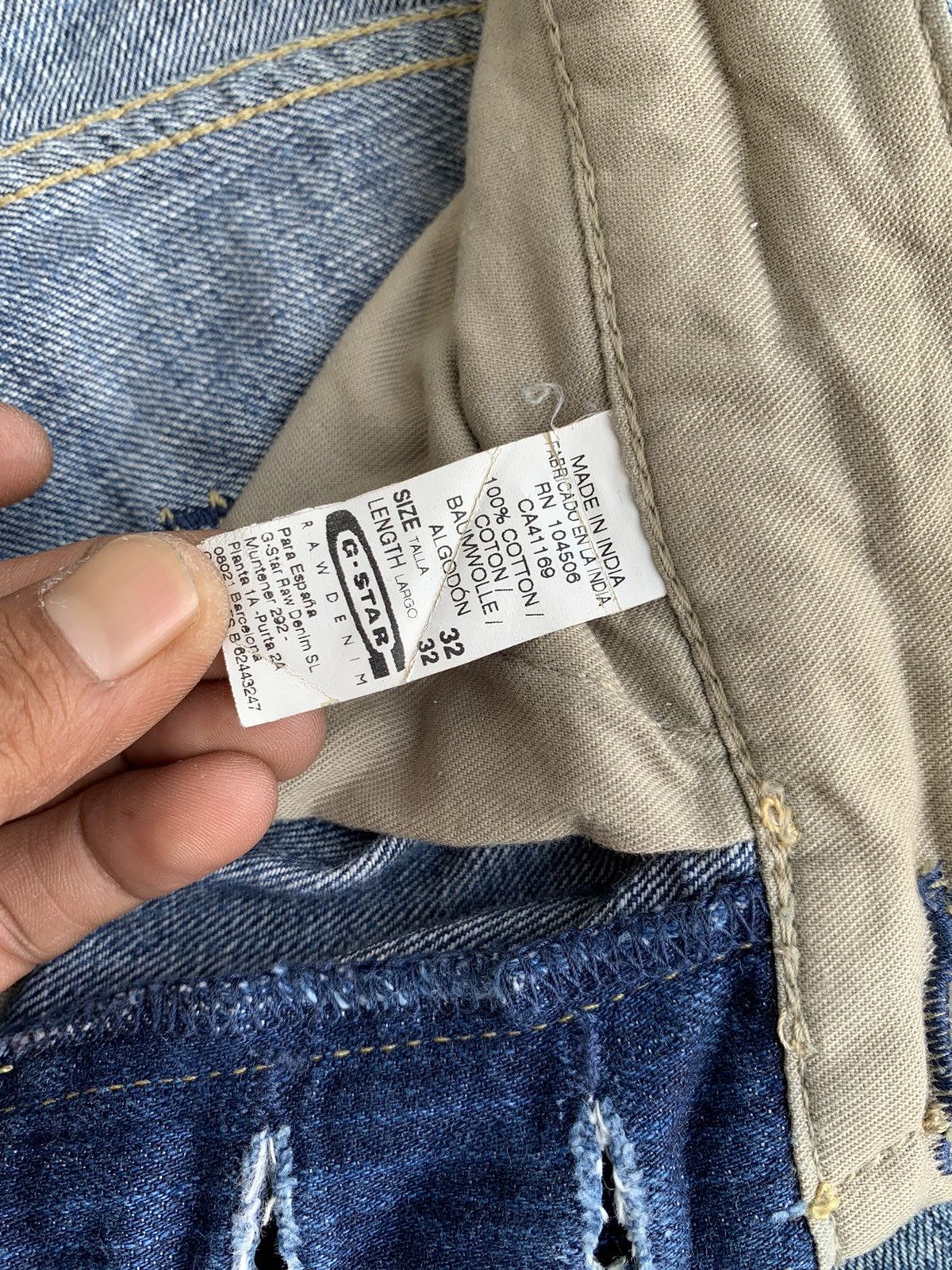 G-Star Distressed G Star Raw Original Denim jeans Size US 34 / EU 50 - 12 Thumbnail