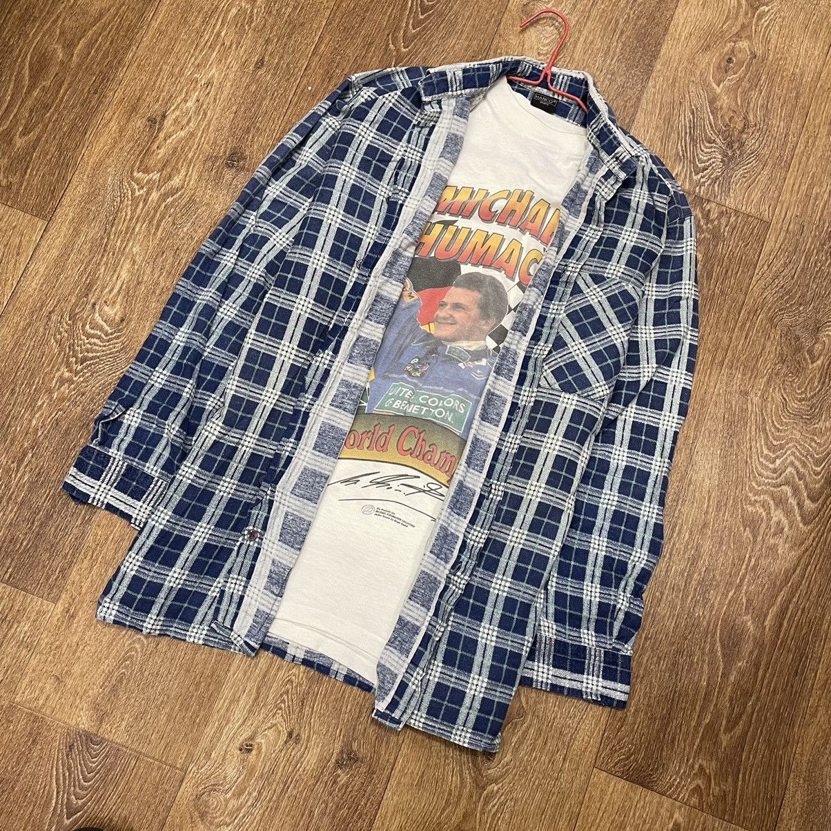 Vintage Vintage 90s Plaid Shirt Oversized Grunge Streetwear Thrifted Size US L / EU 52-54 / 3 - 3 Thumbnail