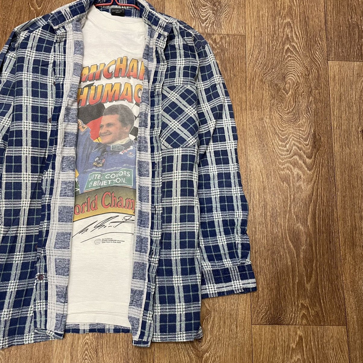 Vintage Vintage 90s Plaid Shirt Oversized Grunge Streetwear Thrifted Size US L / EU 52-54 / 3 - 4 Thumbnail