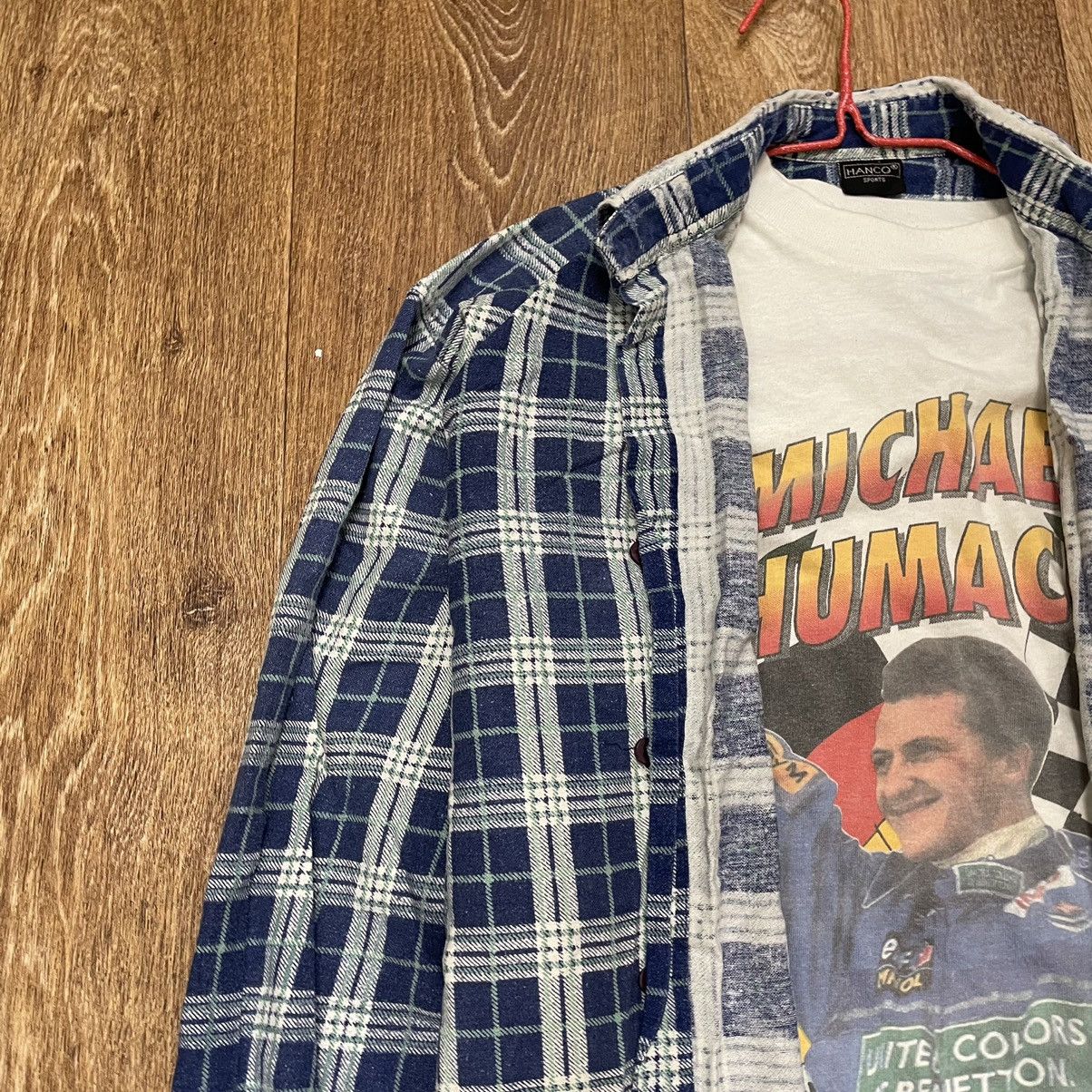 Vintage Vintage 90s Plaid Shirt Oversized Grunge Streetwear Thrifted Size US L / EU 52-54 / 3 - 6 Thumbnail