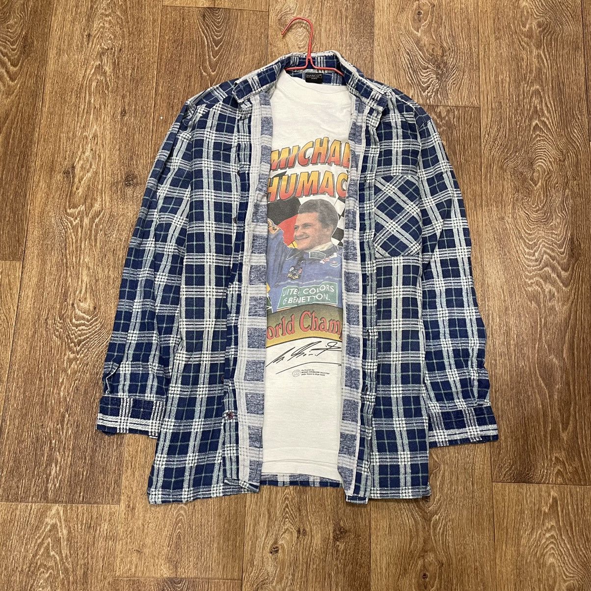 Vintage Vintage 90s Plaid Shirt Oversized Grunge Streetwear Thrifted Size US L / EU 52-54 / 3 - 2 Thumbnail