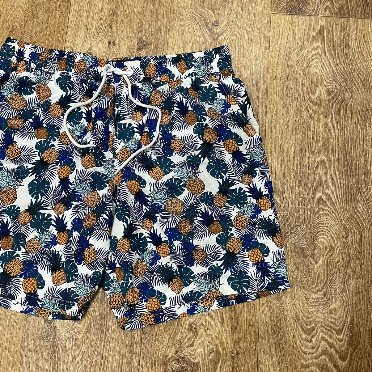 Vintage Vintage 90s All Over Print Baggy Shorts Streetwear Blue 36 Size US 36 / EU 52 - 2 Thumbnail