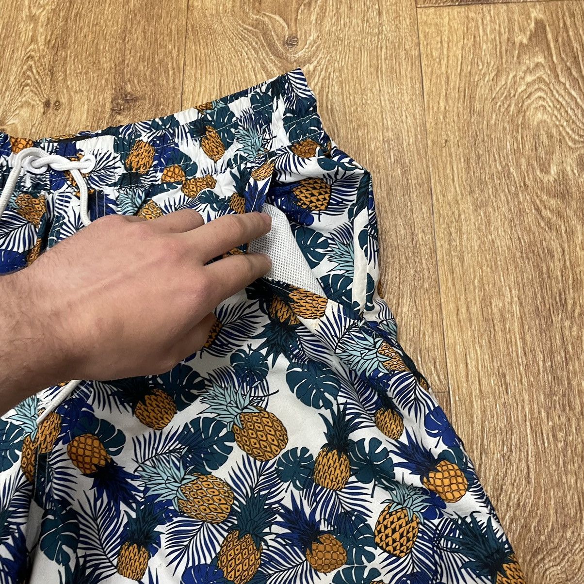 Vintage Vintage 90s All Over Print Baggy Shorts Streetwear Blue 36 Size US 36 / EU 52 - 4 Thumbnail