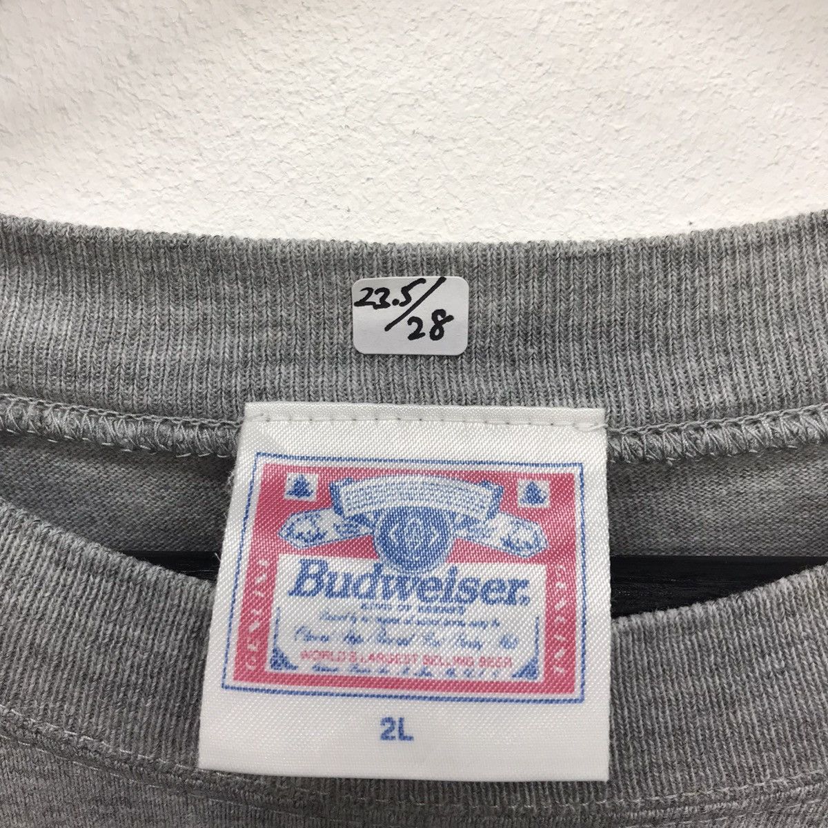 Budweiser × Vintage Rare!! Vintage Budweiser Spellout Tee Size US XXL / EU 58 / 5 - 12 Thumbnail