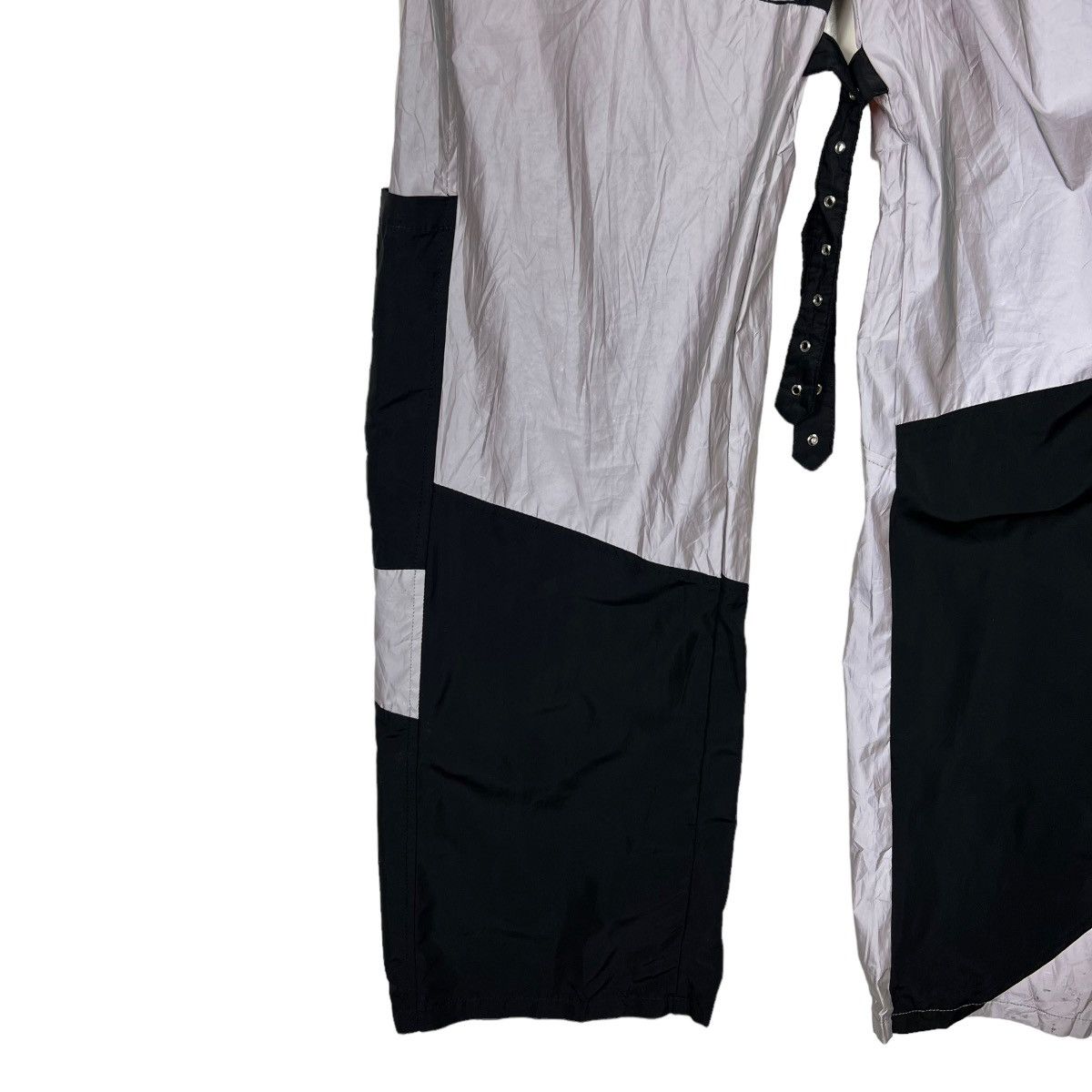 If Six Was Nine 🔥 REFLEXTIVE PARACHUTE BONDAGE CARGO NYLON PANTS Size US 32 / EU 48 - 10 Thumbnail