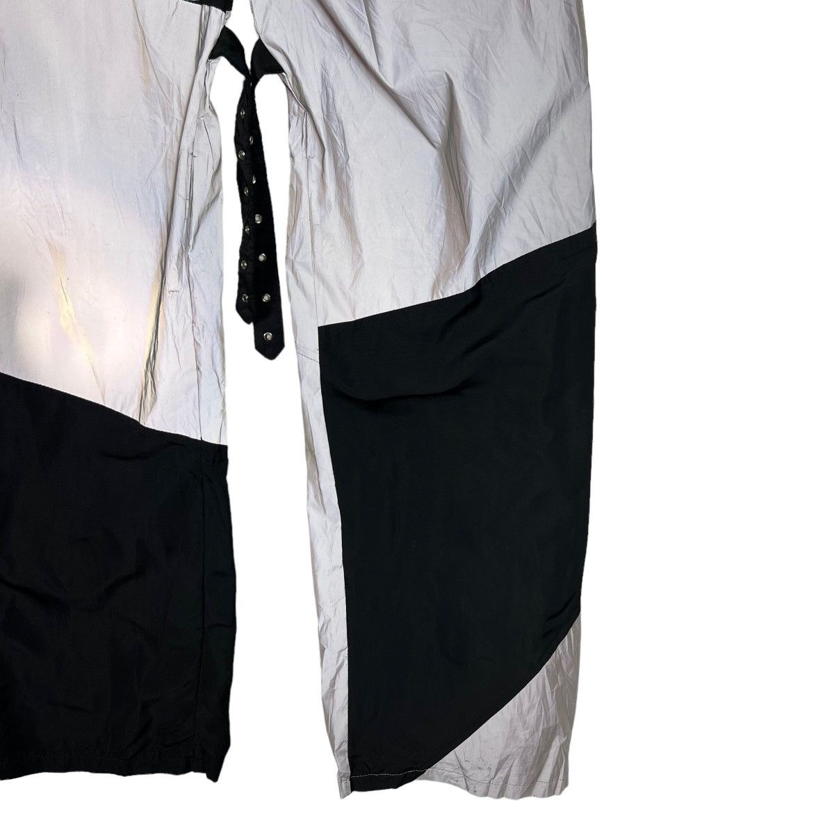 If Six Was Nine 🔥 REFLEXTIVE PARACHUTE BONDAGE CARGO NYLON PANTS Size US 32 / EU 48 - 12 Thumbnail