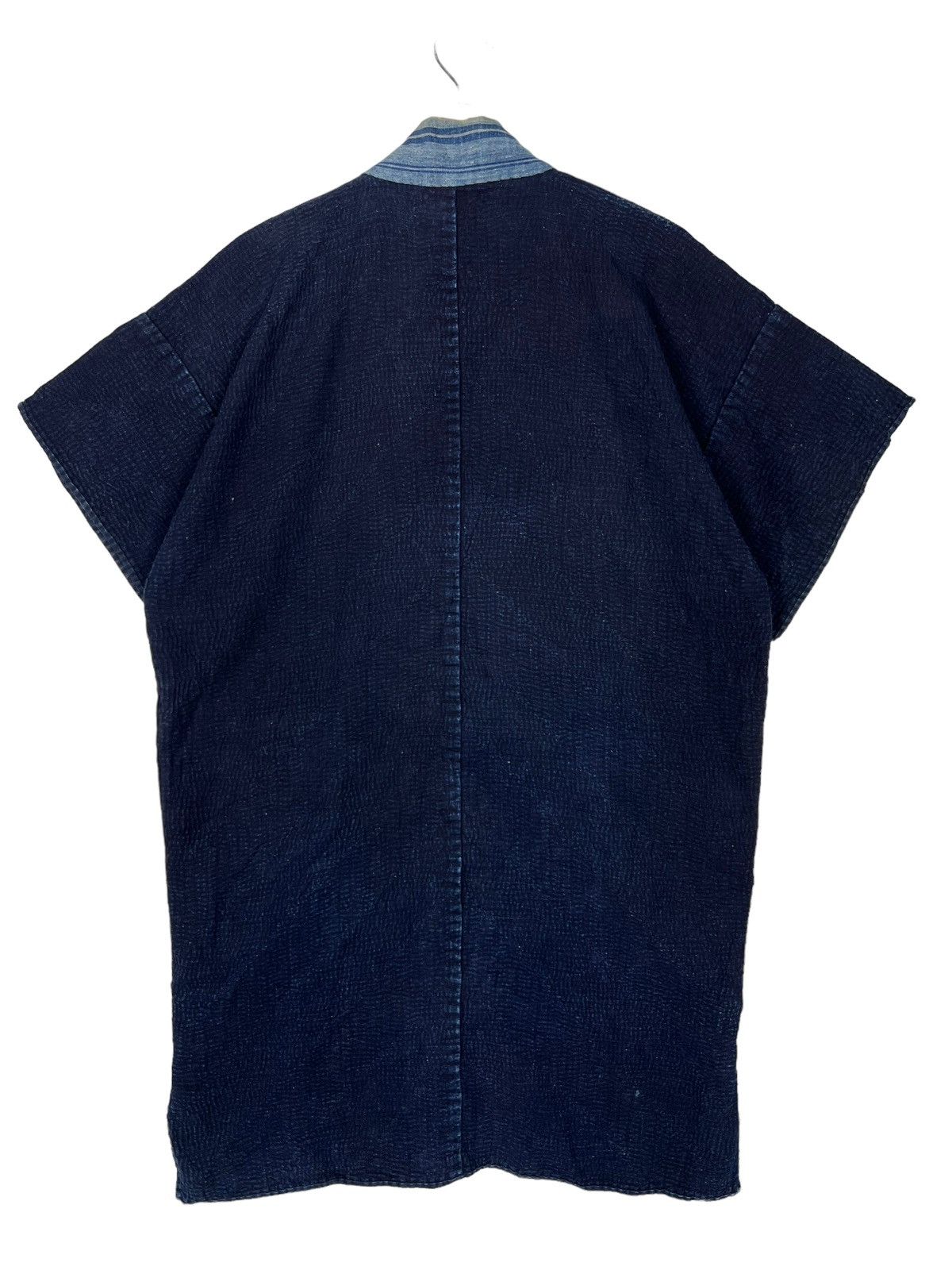Indigo 🔥 VINTAGE INDIGO KIMONO CARDIGAN HANTEN JACKET Size US L / EU 52-54 / 3 - 8 Thumbnail
