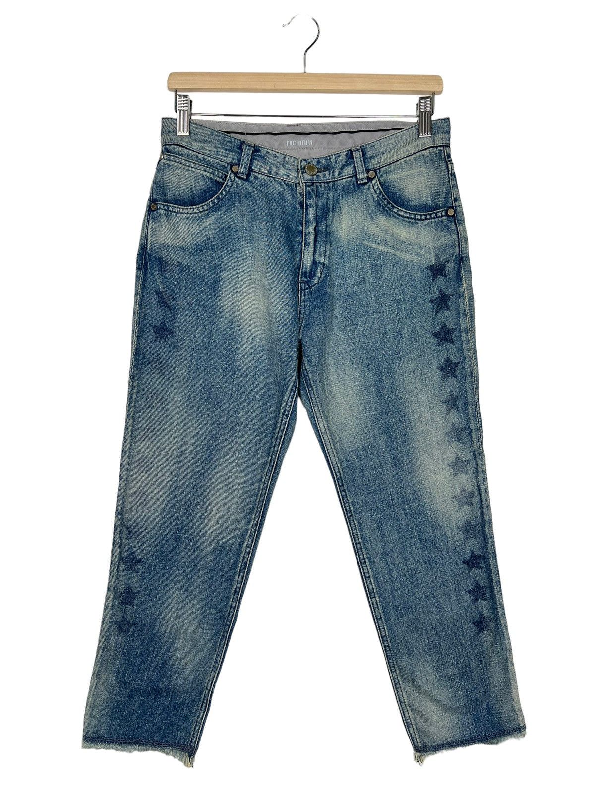 FACTOTUM 🔥 FACTATUM SIDE STAR DENIM Size US 30 / EU 46 - 2 Thumbnail