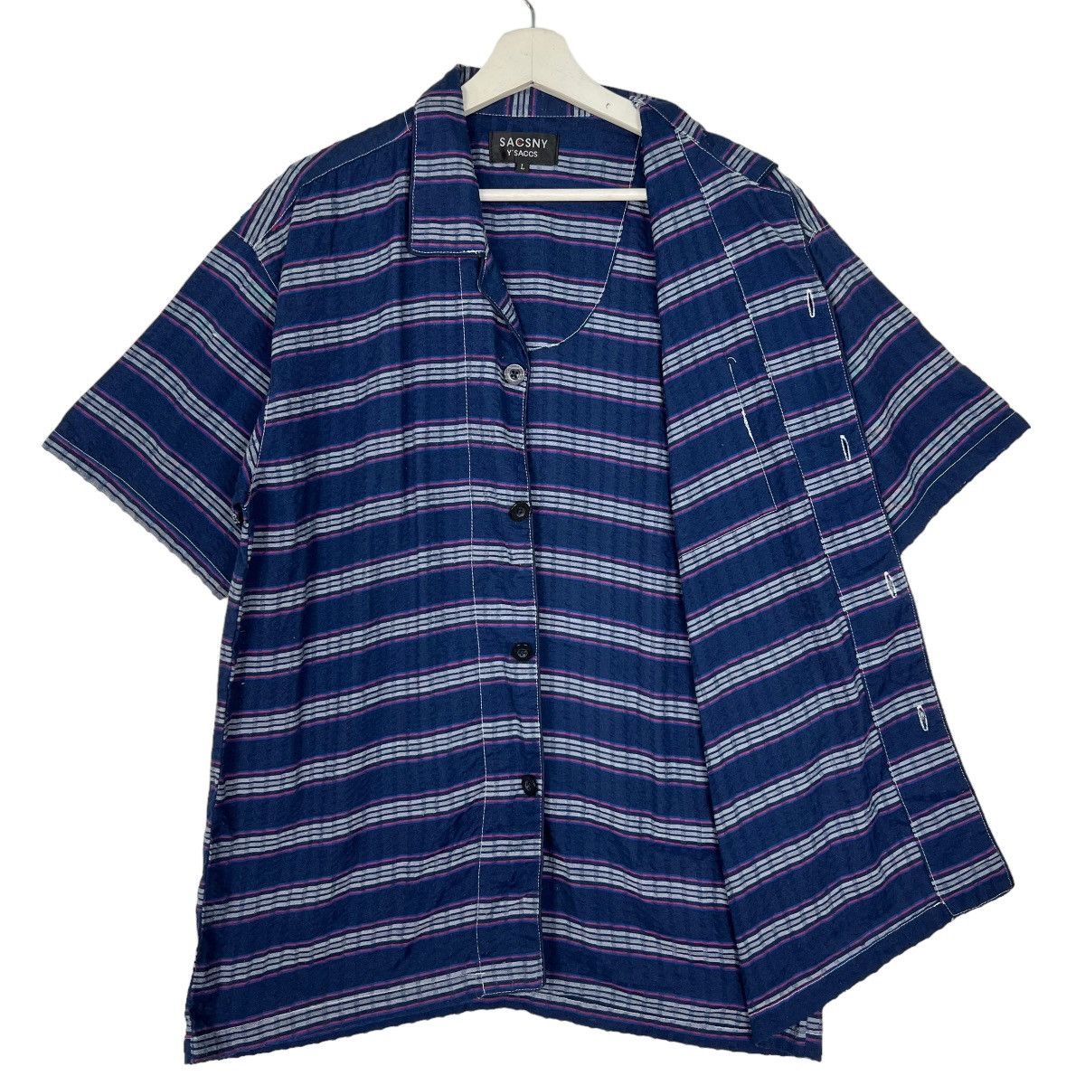 Yohji Yamamoto 🔥 Y'SACCS YOHJI YAMAMOTO STRIPE SHIRTS Size US L / EU 52-54 / 3 - 7 Thumbnail
