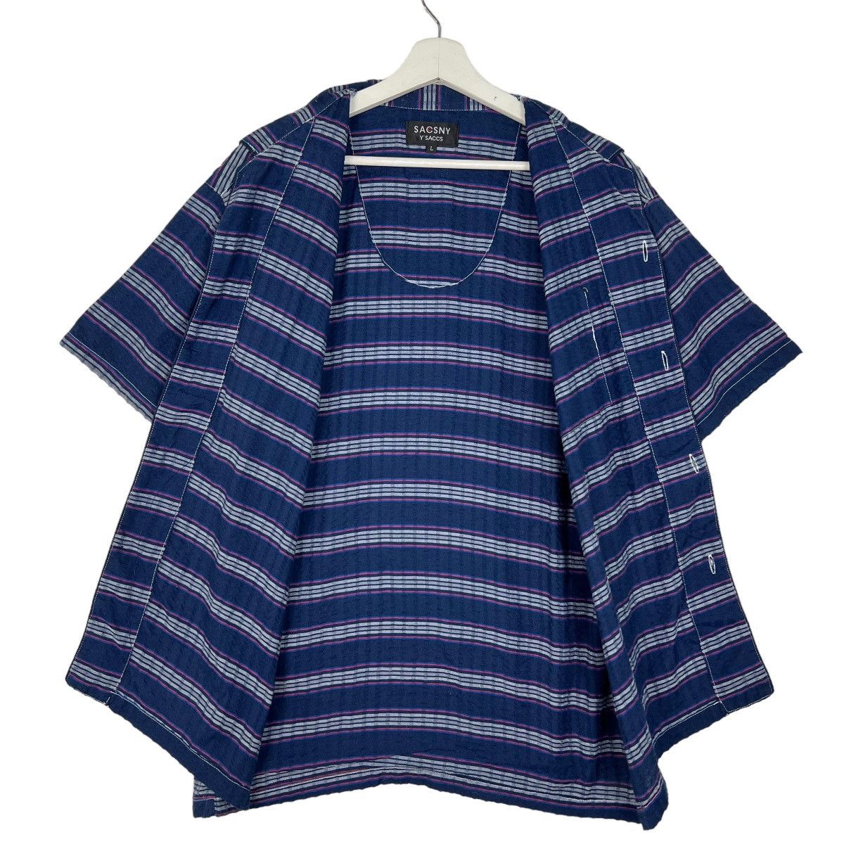 Yohji Yamamoto 🔥 Y'SACCS YOHJI YAMAMOTO STRIPE SHIRTS Size US L / EU 52-54 / 3 - 6 Thumbnail