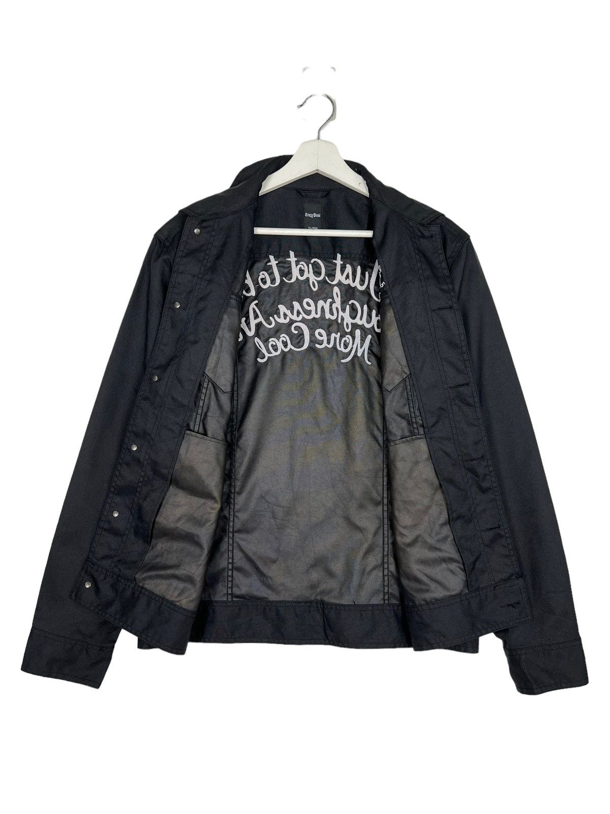 Hysteric Glamour 🔥 CRAZY DEVIL COATED TRUCKER JACKET Size US L / EU 52-54 / 3 - 8 Thumbnail